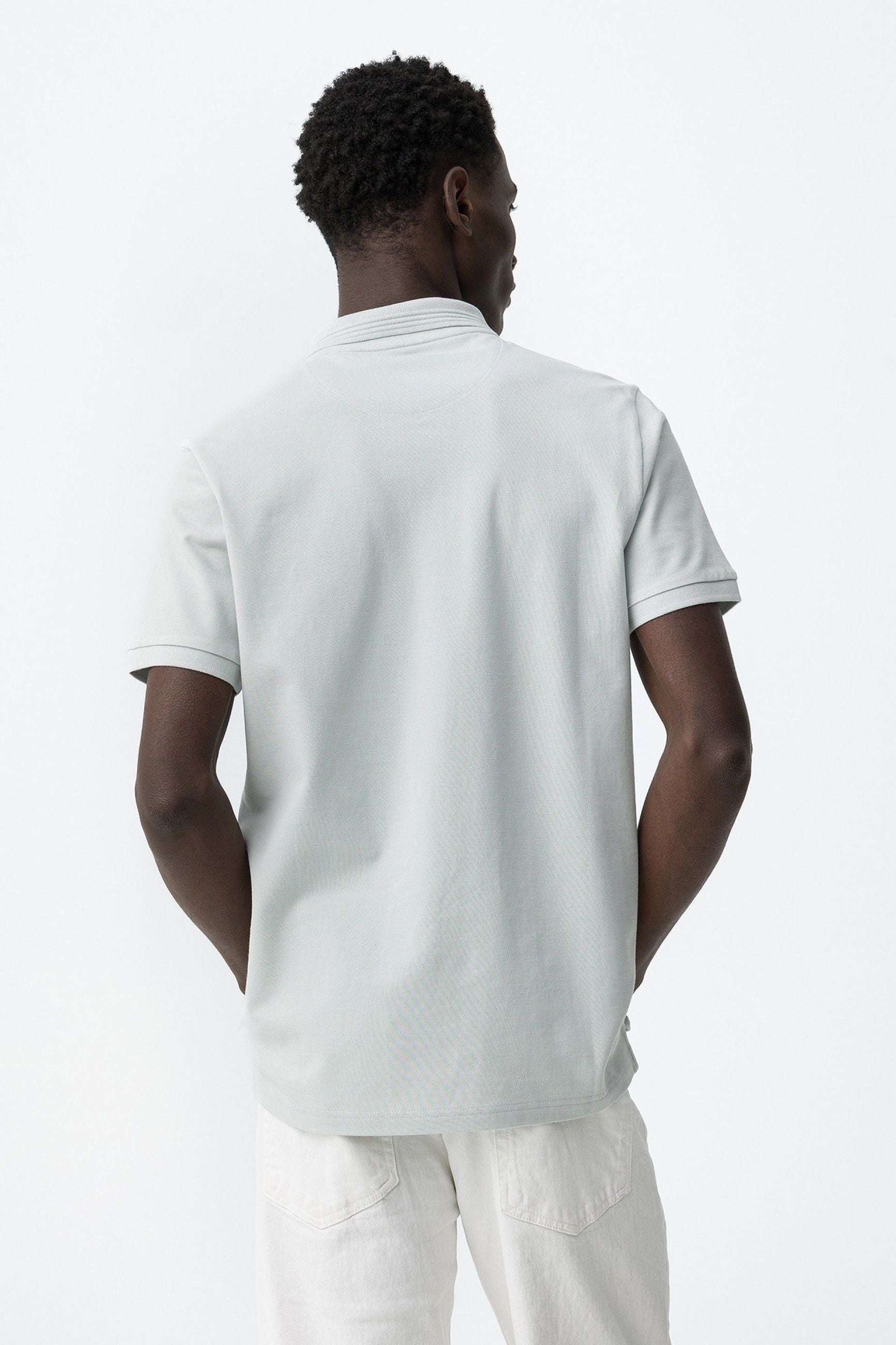 POLO MANNING_2 IN 100% COTONE PIQUET CON LOGO LATO CUORE TONO SU TONO - REGULAR FIT 10050806.BEE