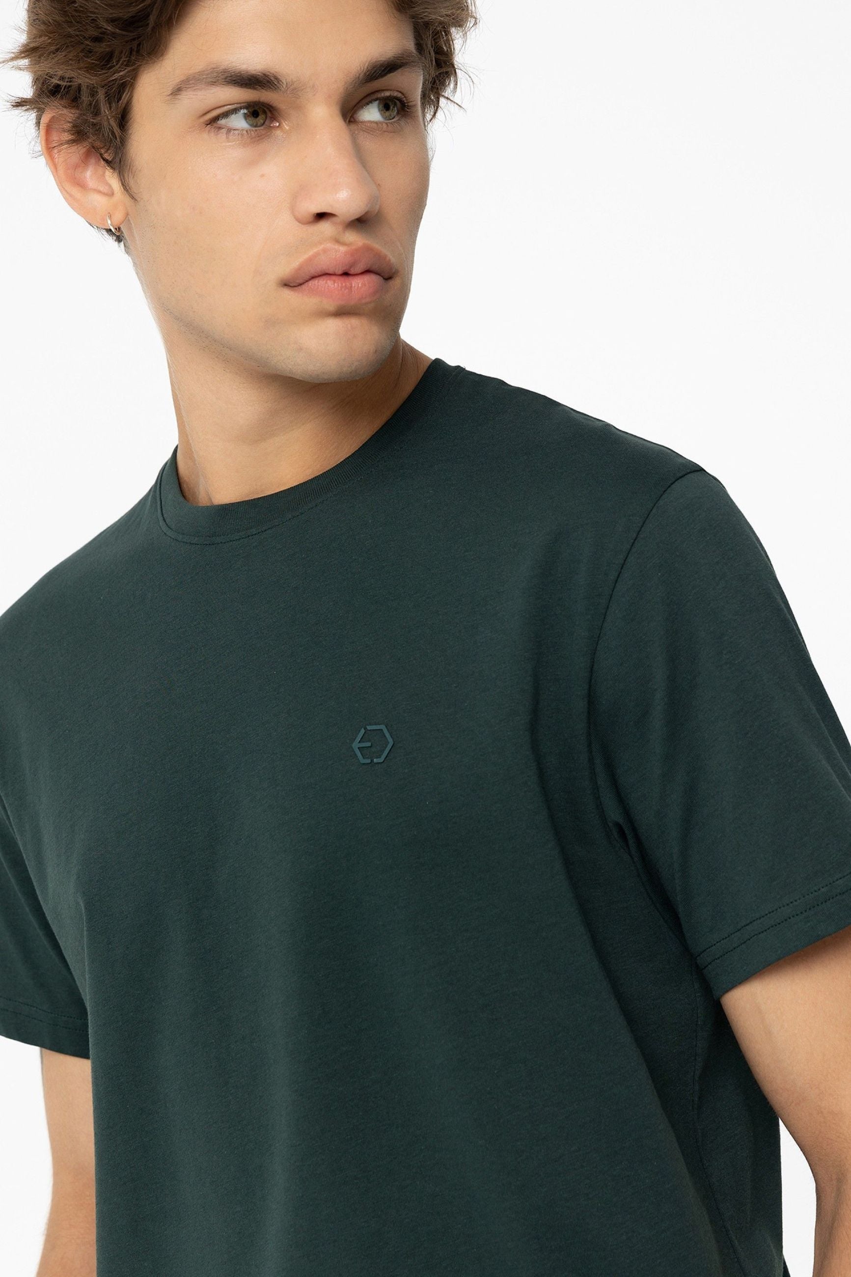 T-SHIRT BARTON BASIC IN 100% COTONE CON LOGO LATO CUORE - REGULAR FIT 10048304.VBOS