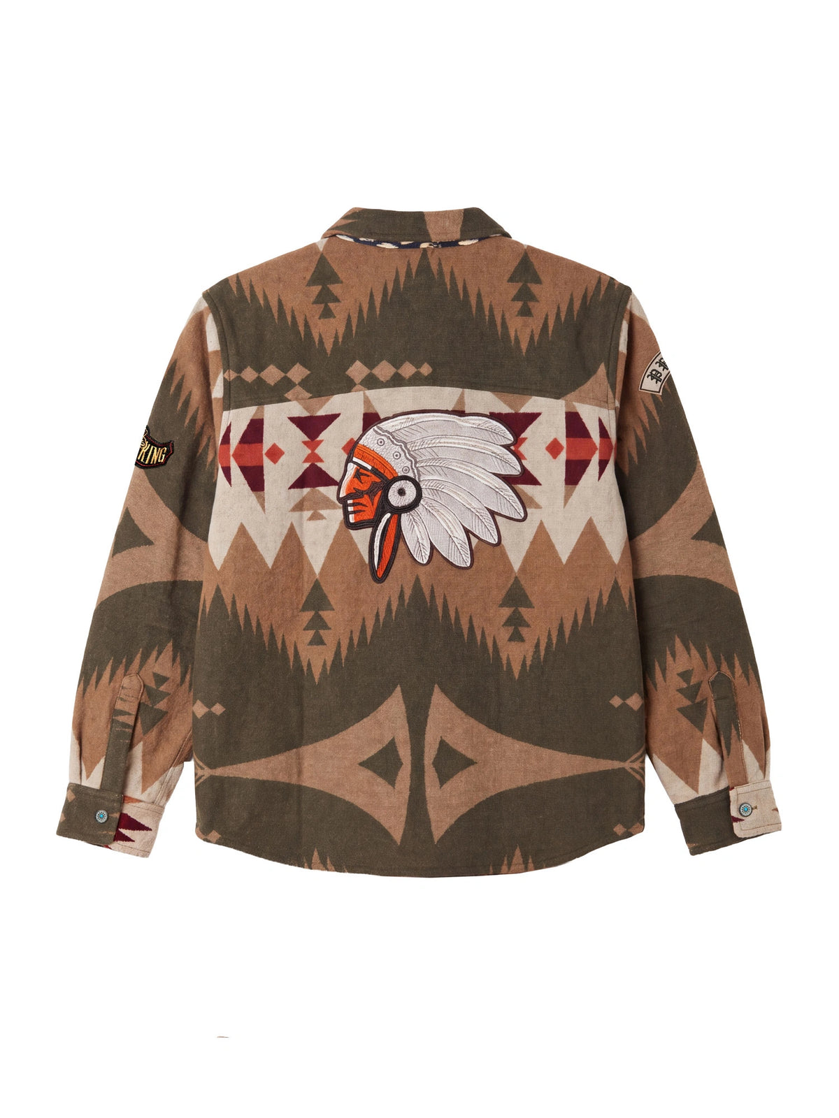 OVERSHIRT FANTASIA AZTECA CON PATCH - RELAXED CROPPED FIT M-262366