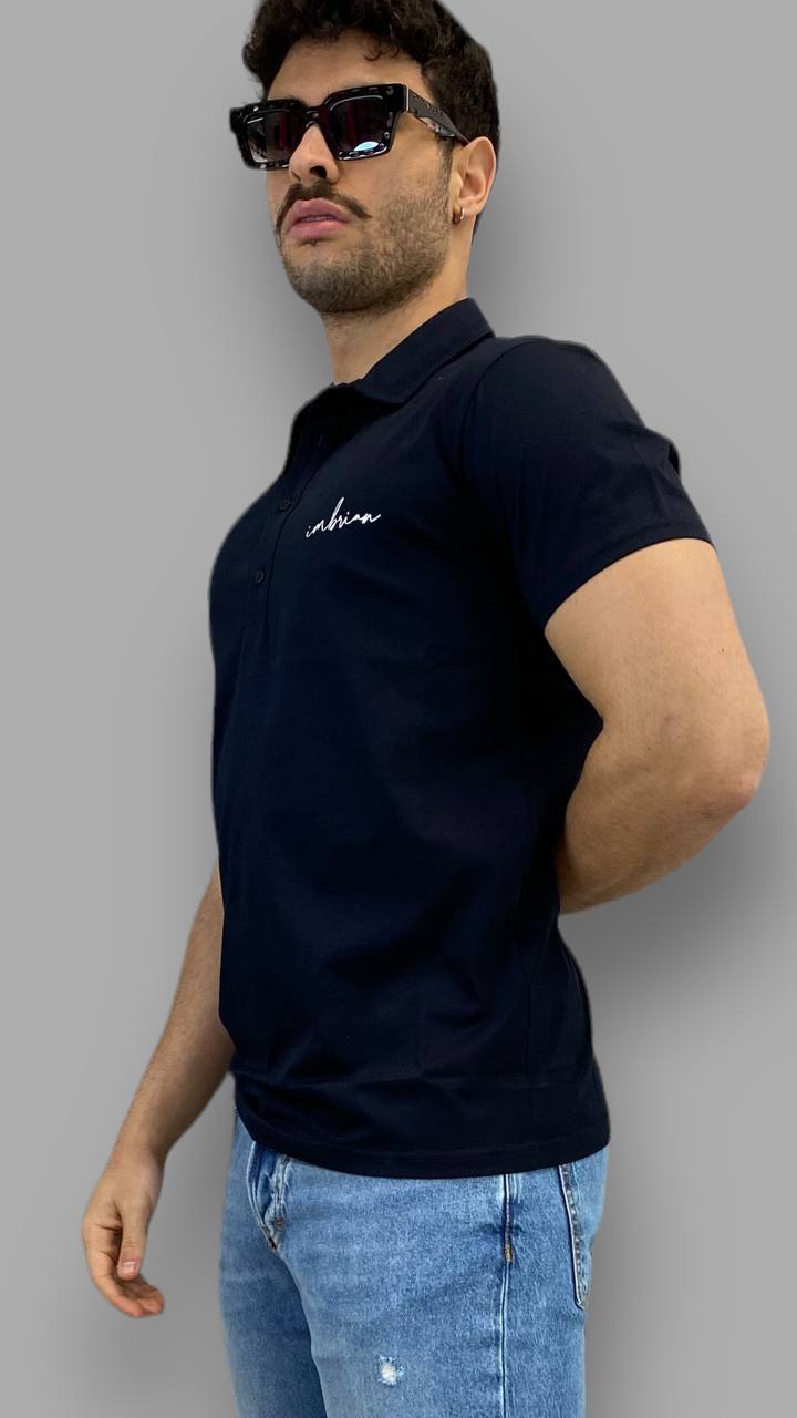 POLO BASIC IN COTONE MERCERIZZATO CON LOGO A RILIEVO LATO CUORE - REGULAR FIT