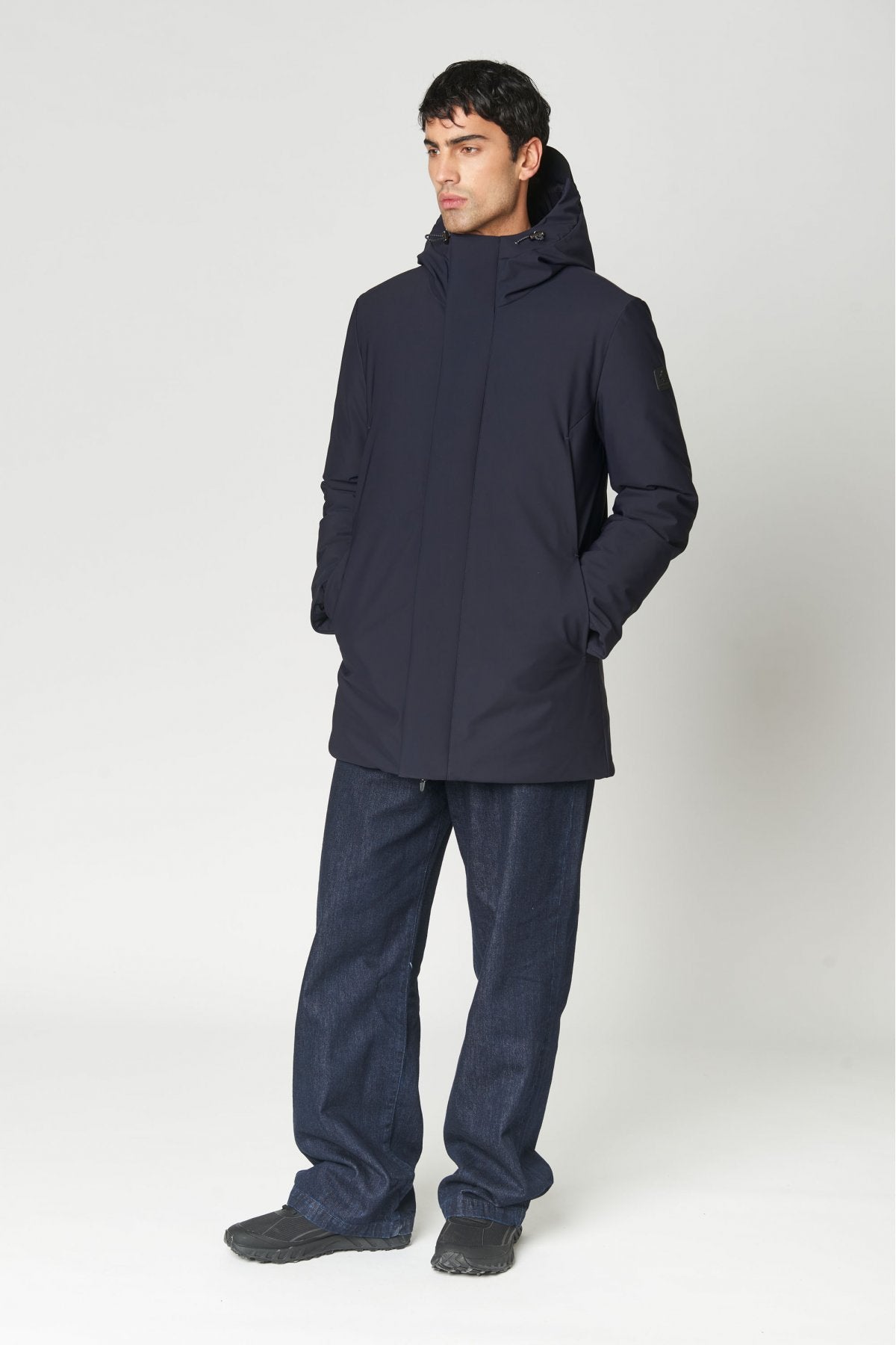 PARKA NELSON IN TESSUTO TECNICO WR ELASTICIZZATO AD ALTE PRESTAZIONI ALL'ESTERNO - COMFORT FIT CN.G224095.BLU
