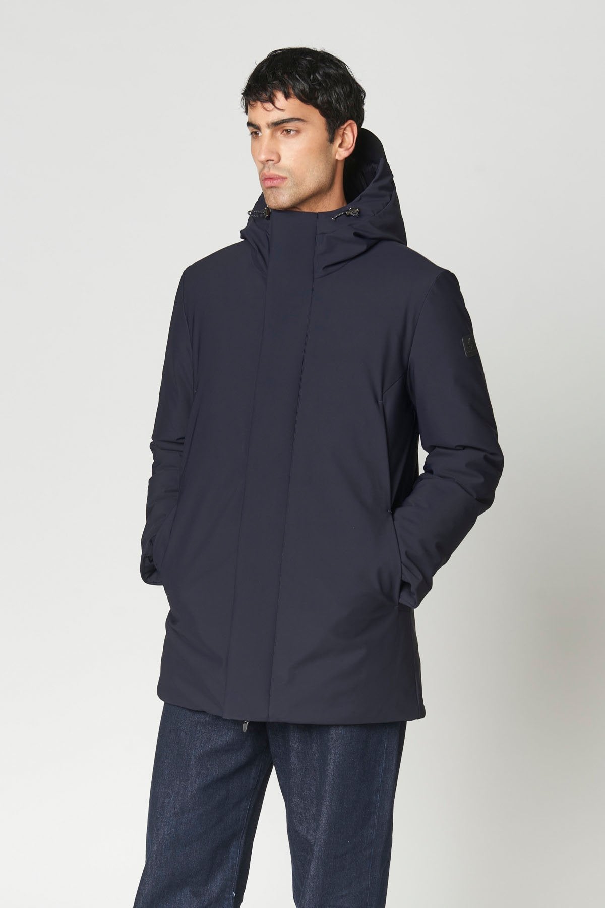 PARKA NELSON IN TESSUTO TECNICO WR ELASTICIZZATO AD ALTE PRESTAZIONI ALL'ESTERNO - COMFORT FIT CN.G224095.BLU