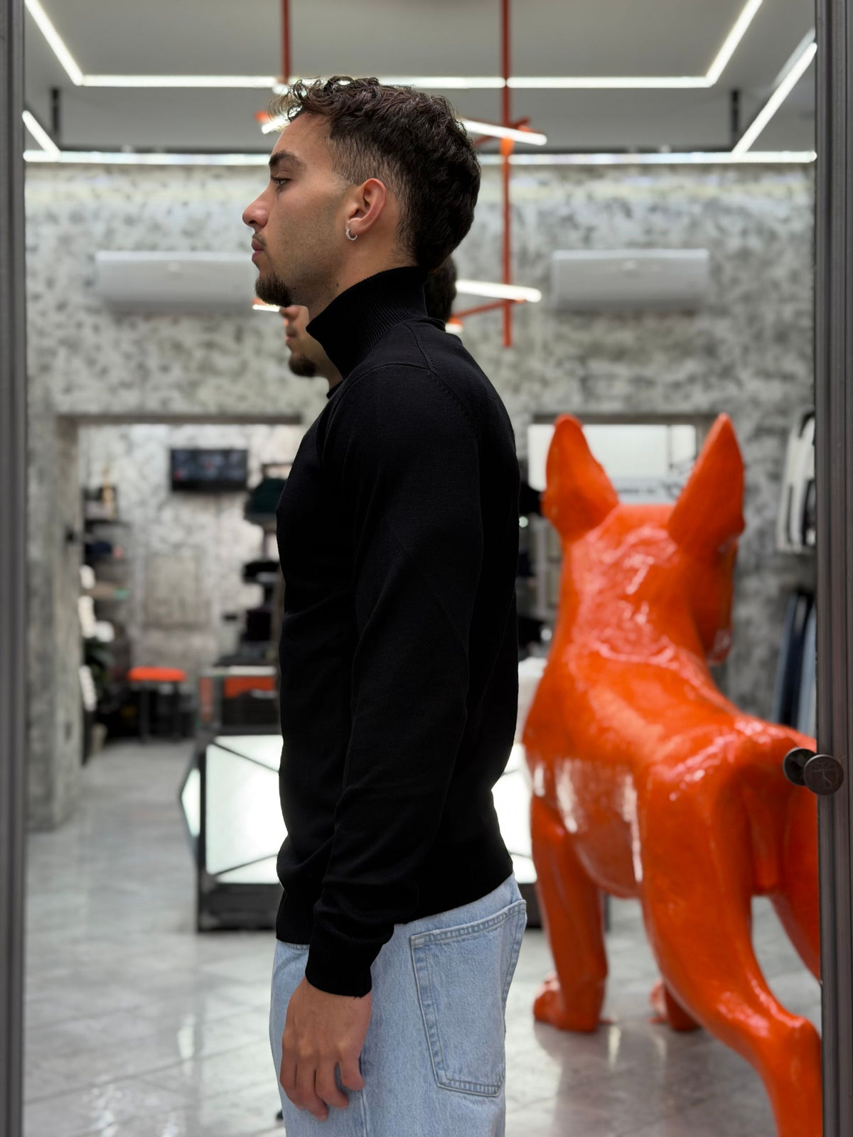 MAGLIA DOLCEVITA BASIC IN MORBIDA VISCOSA - REGULAR FIT MI3332SS.NER