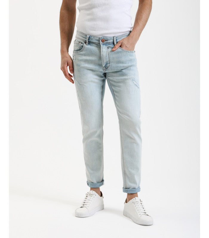 JEANS KEVIN IN TELA ELASTICIZZATA CON MICRO ABRASIONI - SKINNY FIT GL6337Q