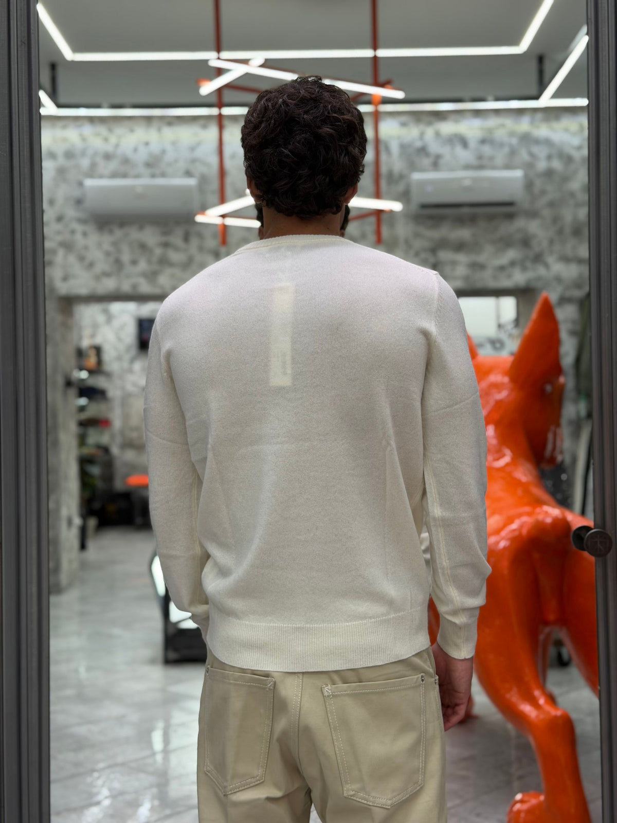 MAGLIA GIROCOLLO IN MISTO LANA/CASHMERE - REGULAR FIT GL383S-F26.PAN