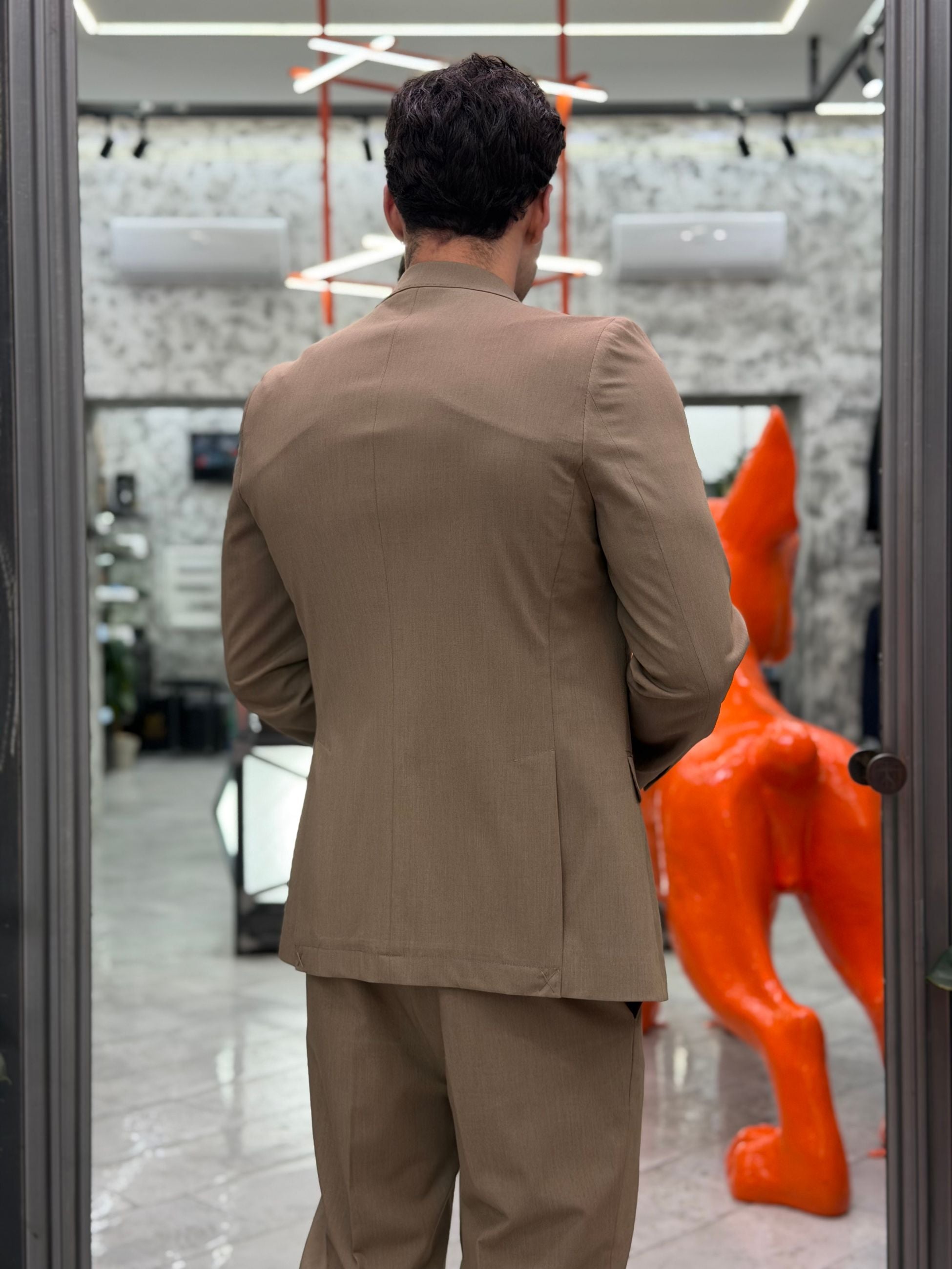 ABITO COMPLETO CON GIACCA MONOPETTO E PANTALONE REGULAR ABE47SS.FAN