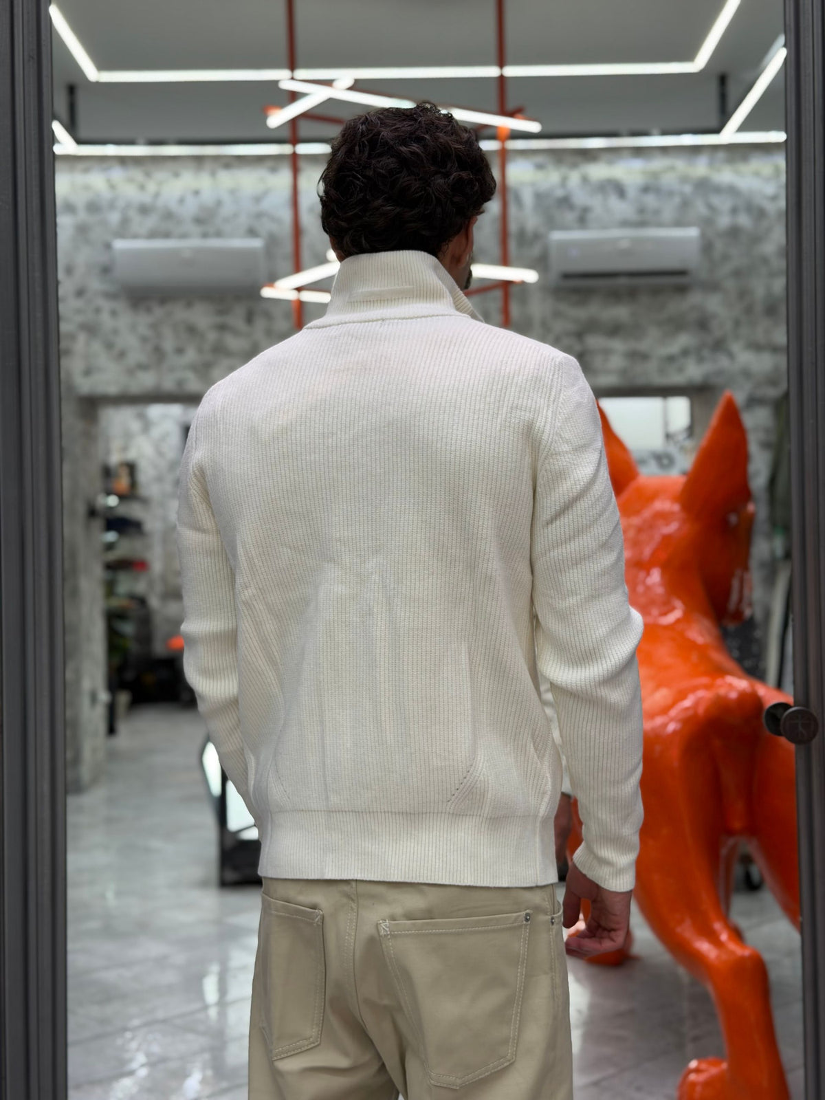MAGLIA APERTA CON ZIP E TASCHE ZIPPATE - REGULAR FIT GL35051-F26.PAN