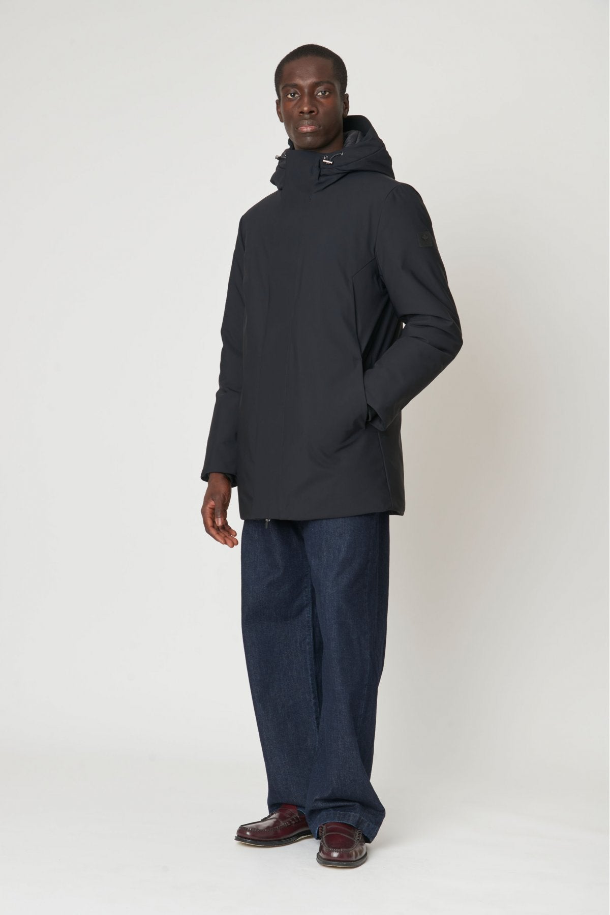 PARKA NELSON IN TESSUTO TECNICO WR ELASTICIZZATO AD ALTE PRESTAZIONI ALL'ESTERNO - COMFORT FIT CN.G224095.NER