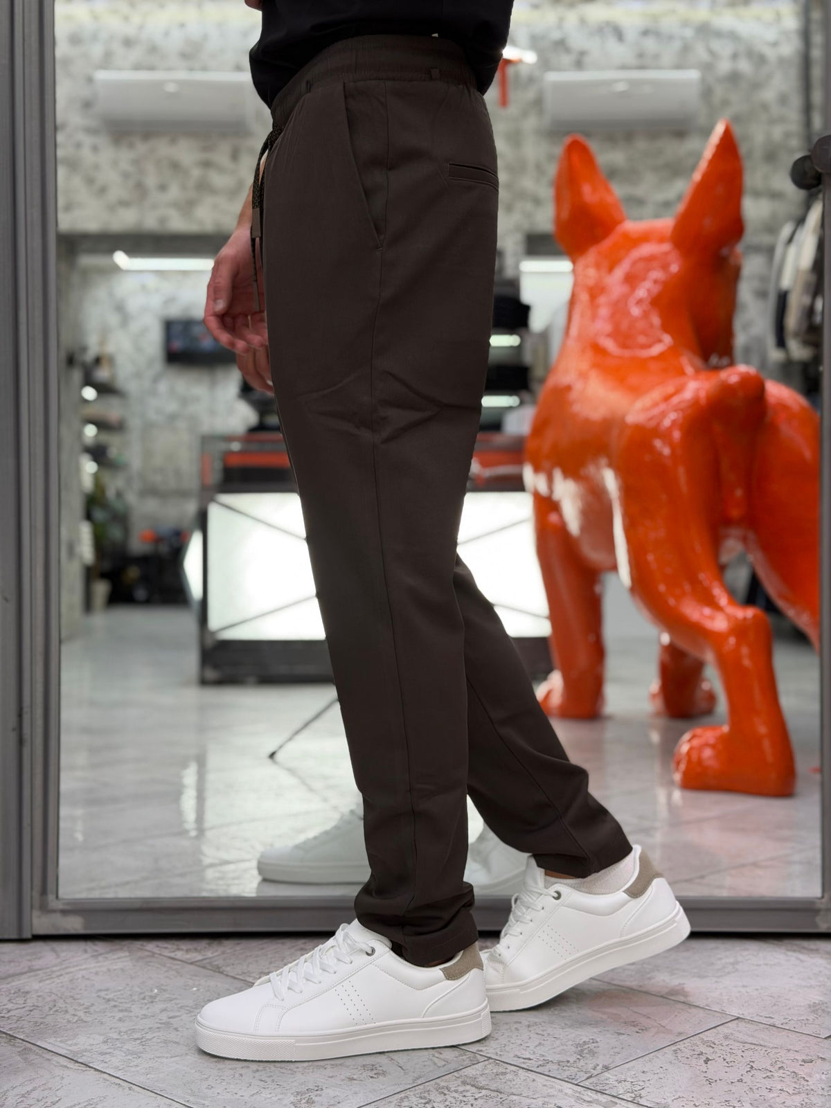 PANTALACCIO LEONARD IN TESSUTO ELEGANTE ELASTICIZZATO - REGULAR FIT GL5107BD-F26.COF
