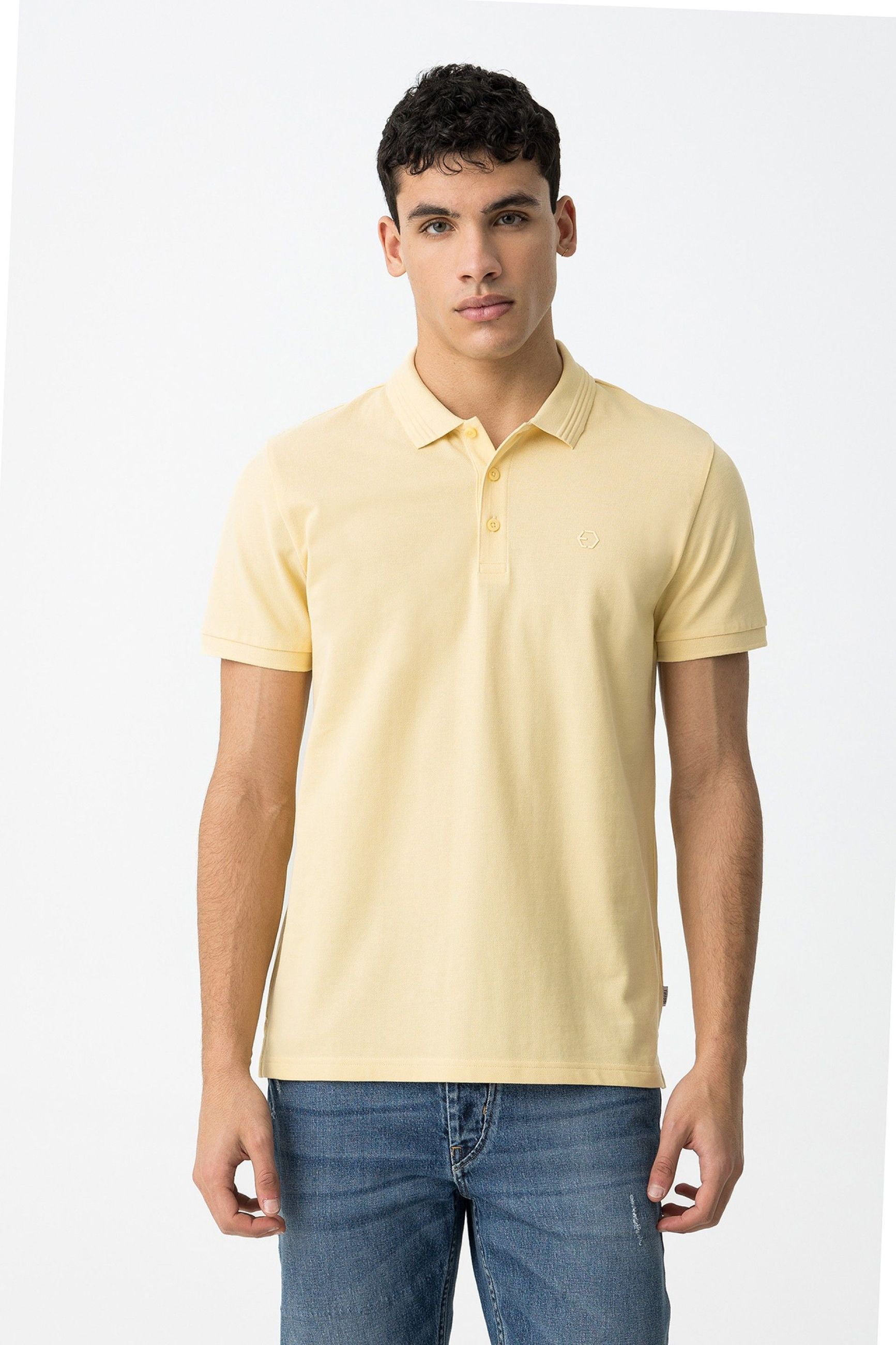 POLO MANNING_2 IN 100% COTONE PIQUET CON LOGO LATO CUORE TONO SU TONO - REGULAR FIT 10050806.GIA