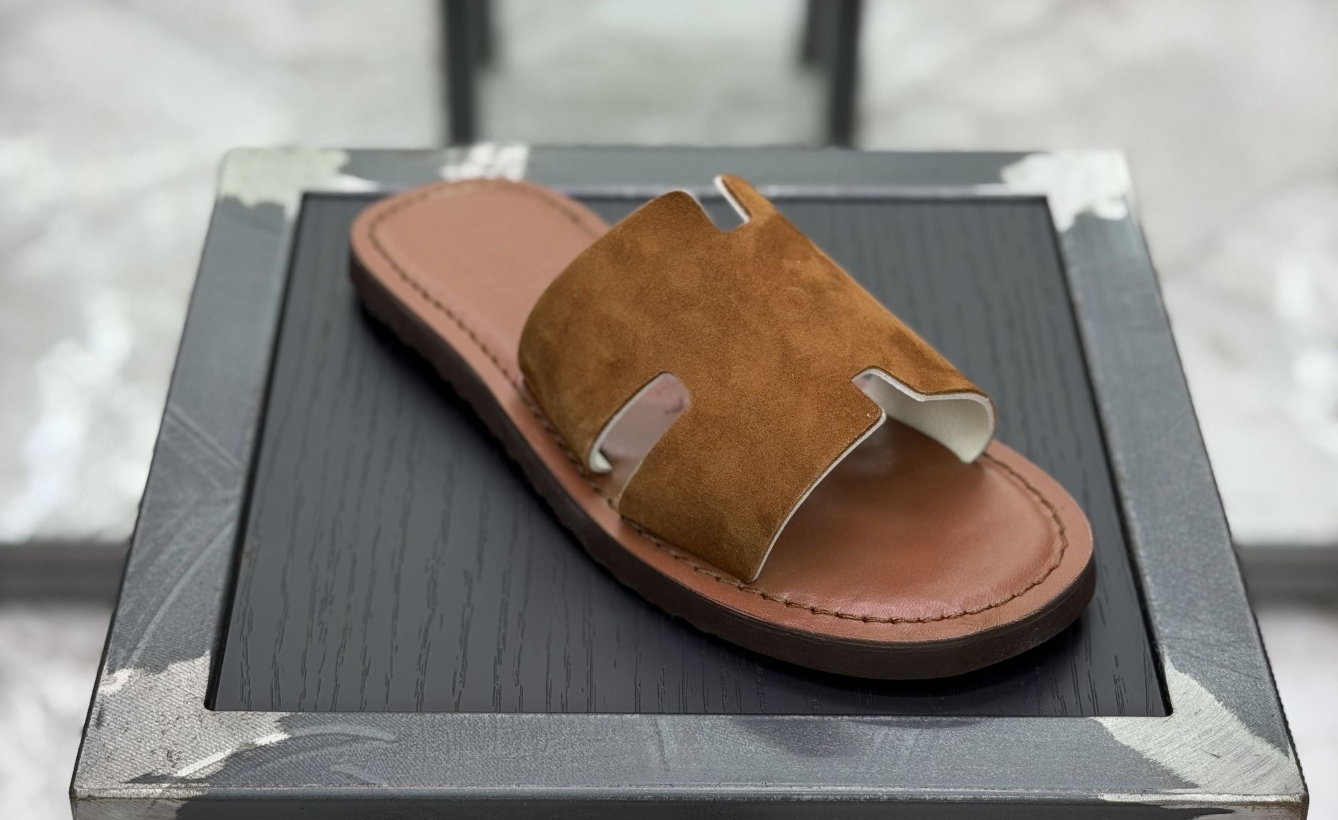 SANDALO IN PELLE MODELLO HERMES SANH25.TAB