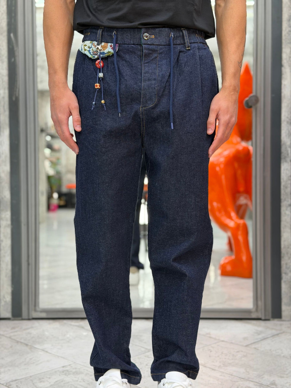 JEANS ZERO WASH TASCA AMERICA CON TASCA SUL RETRO FANTASIA - JAPAN FIT M-262337