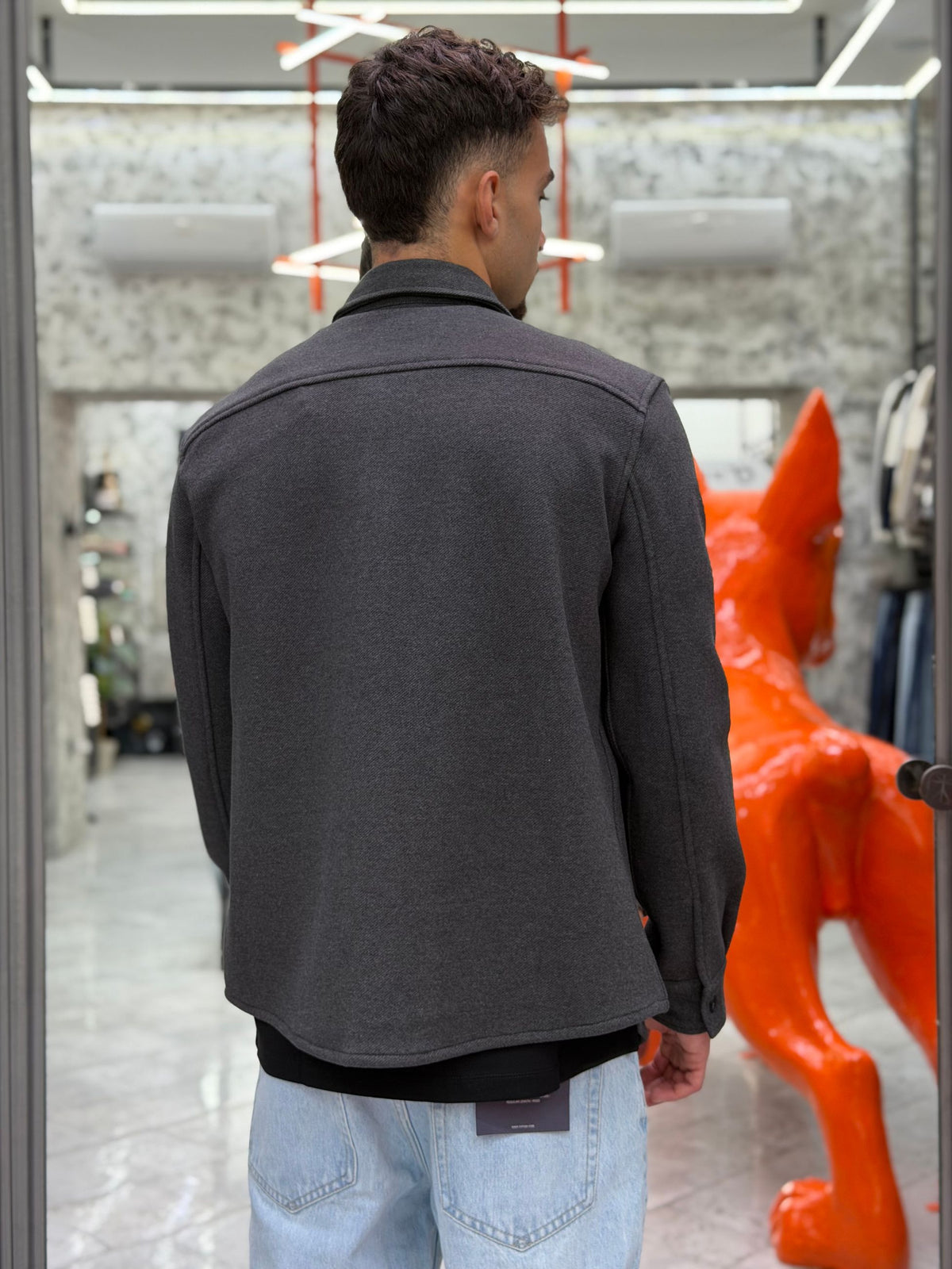 OVERSHIRT IN CALDO COTONE CON TASCONI A TOPPA - COMFORT FIT GL607PA.DGR