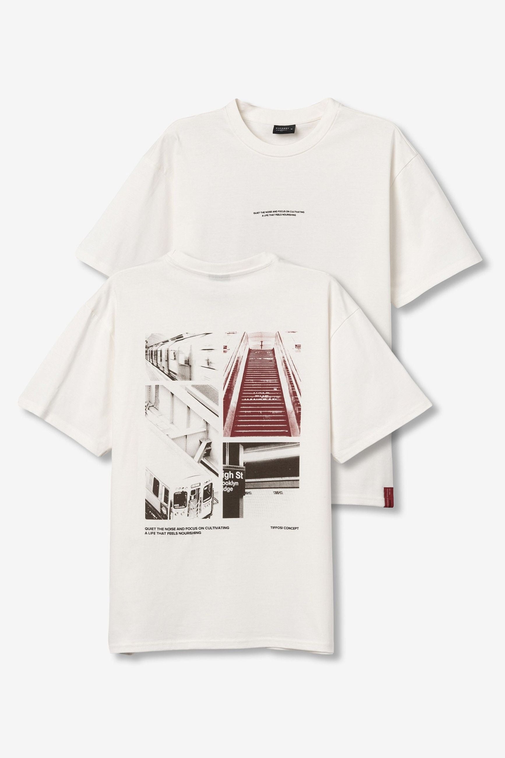 T-SHIRT GEORGE CON STAMPA SUL RETRO - COMFORT FIT 10064327