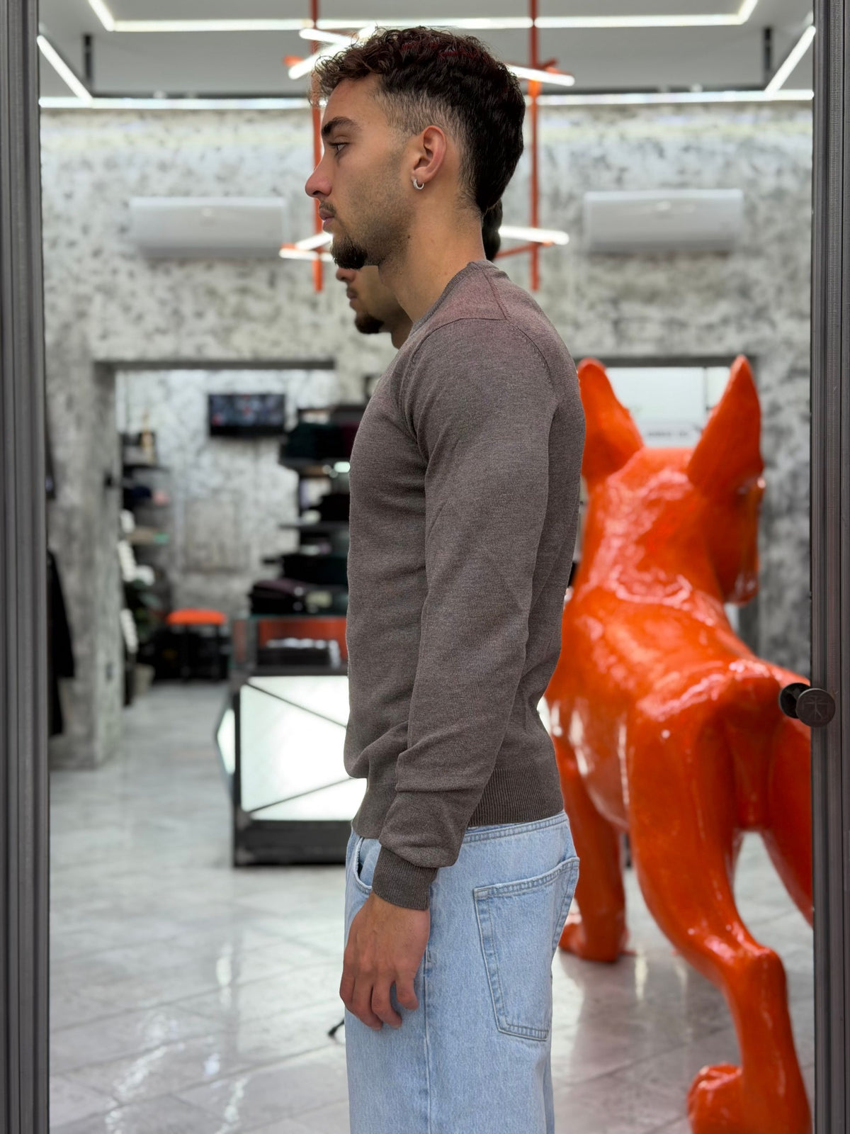 MAGLIA GIROCOLLO BASIC IN MORBIDA VISCOSA - REGULAR FIT MI3330SS.FAN