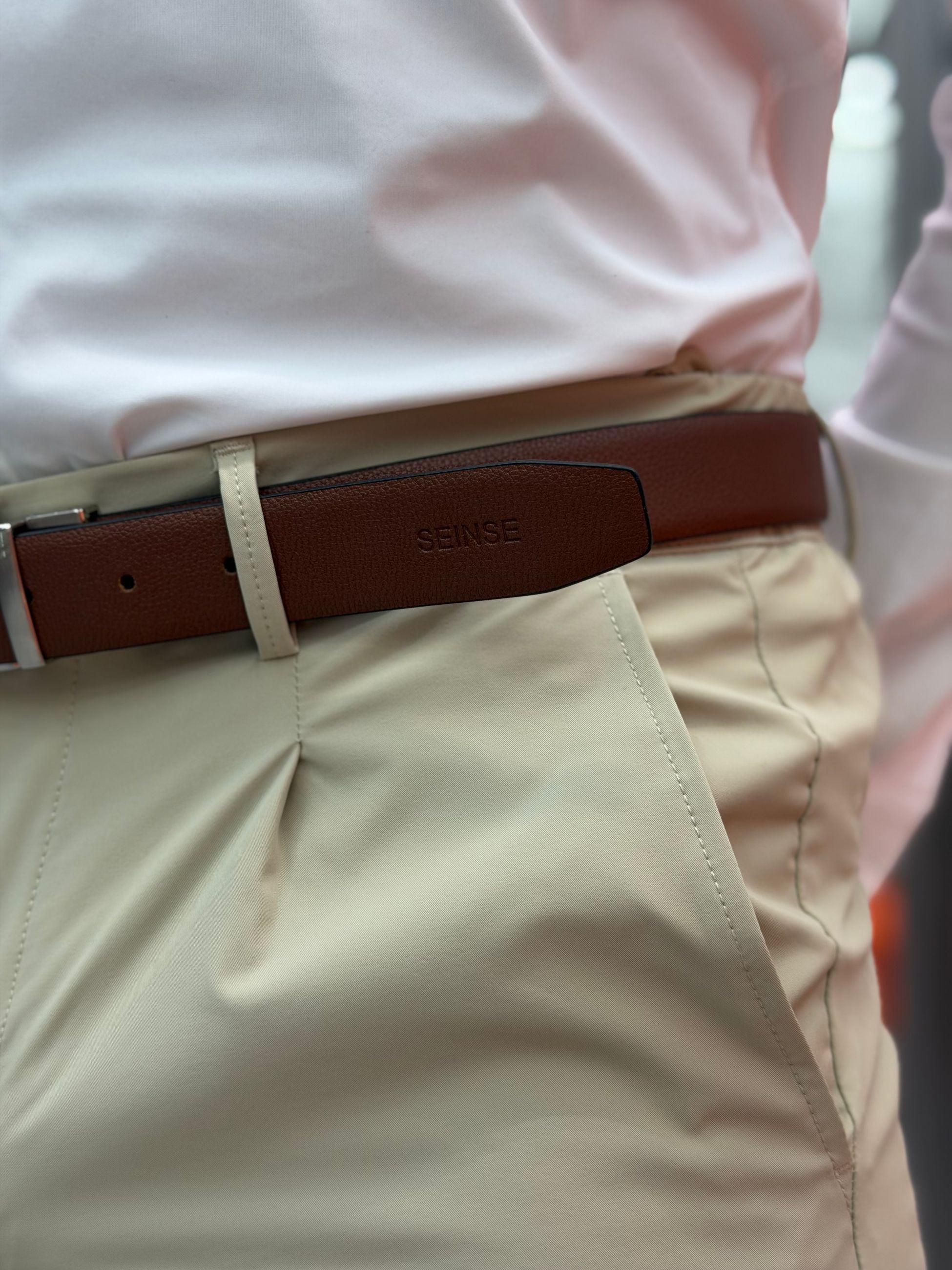 CINTURA DOUBLE IN PELLE MARTELLATA CT282SS.NER