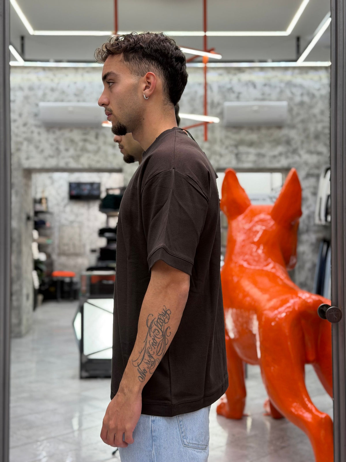 T-SHIRT BASIC IN 100% COTONE - REGULAR FIT TI3492SS.MOR