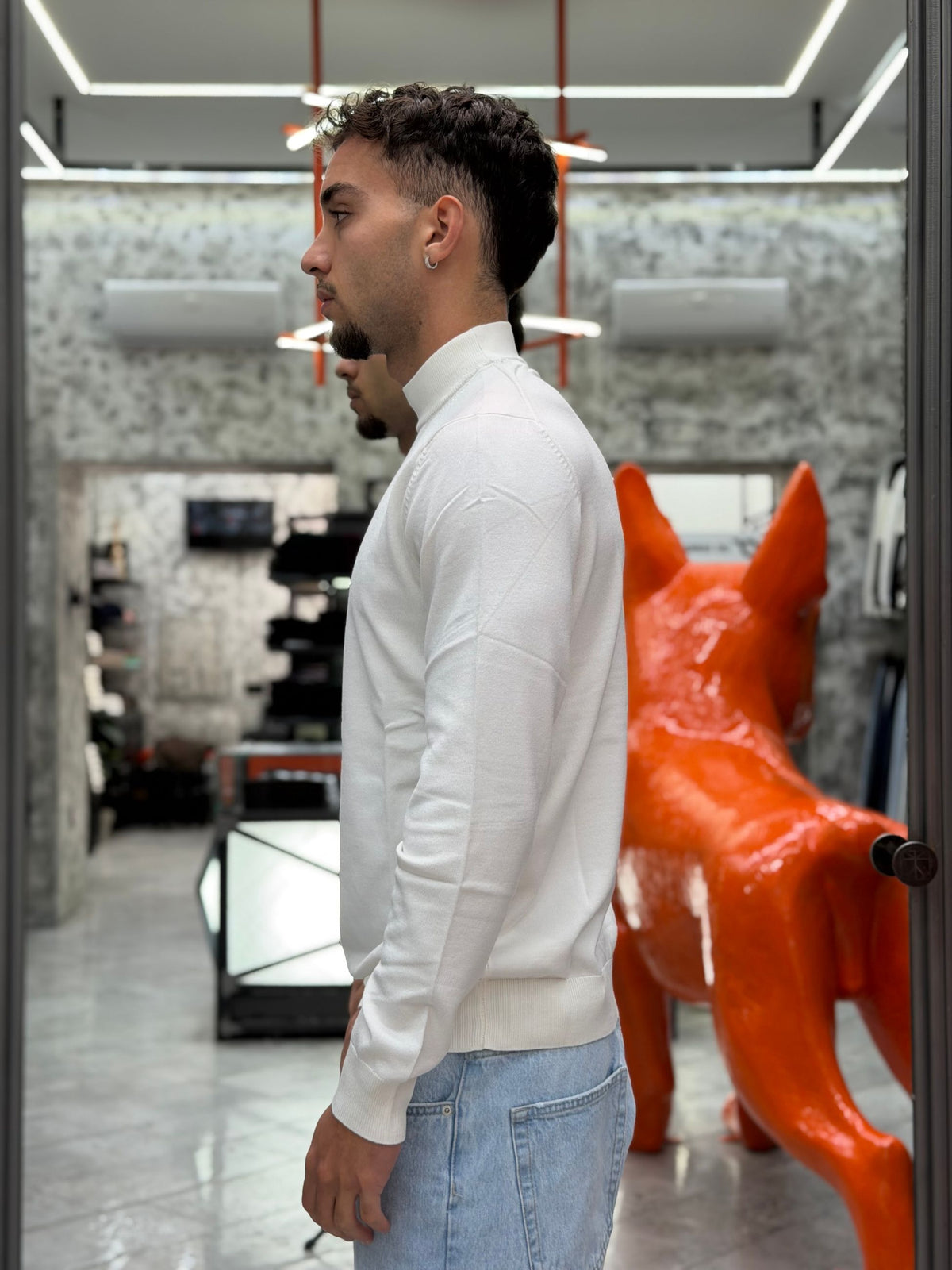 MAGLIA LUPETTO FINEZZA 12 IN MORBIDA VISCOSA - SLIM FIT MK20012-26.LAT