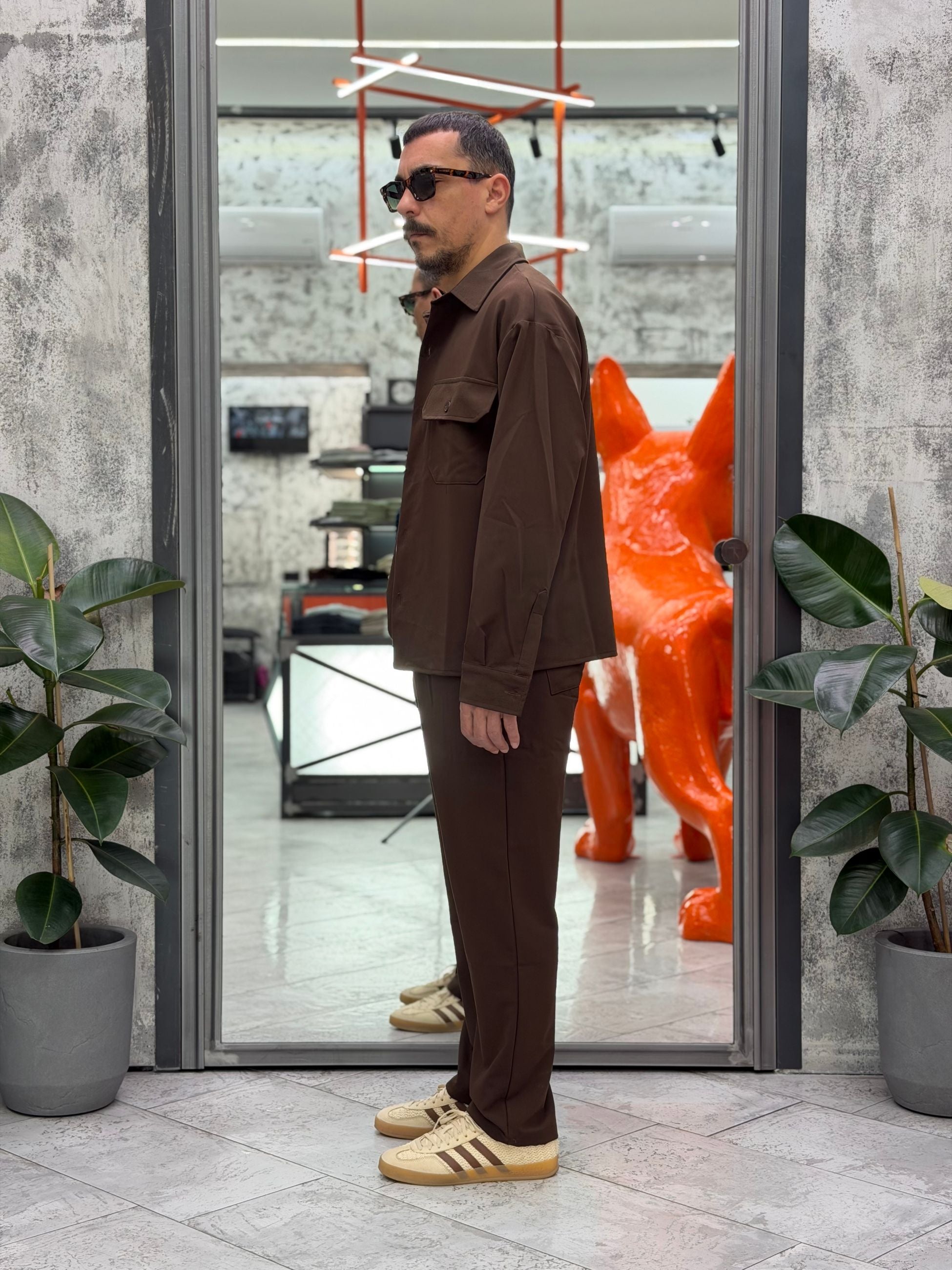 COORDINATO IBIZA CON OVERSHIRT E PANTALONE RELAXED CORIBZ.MOR