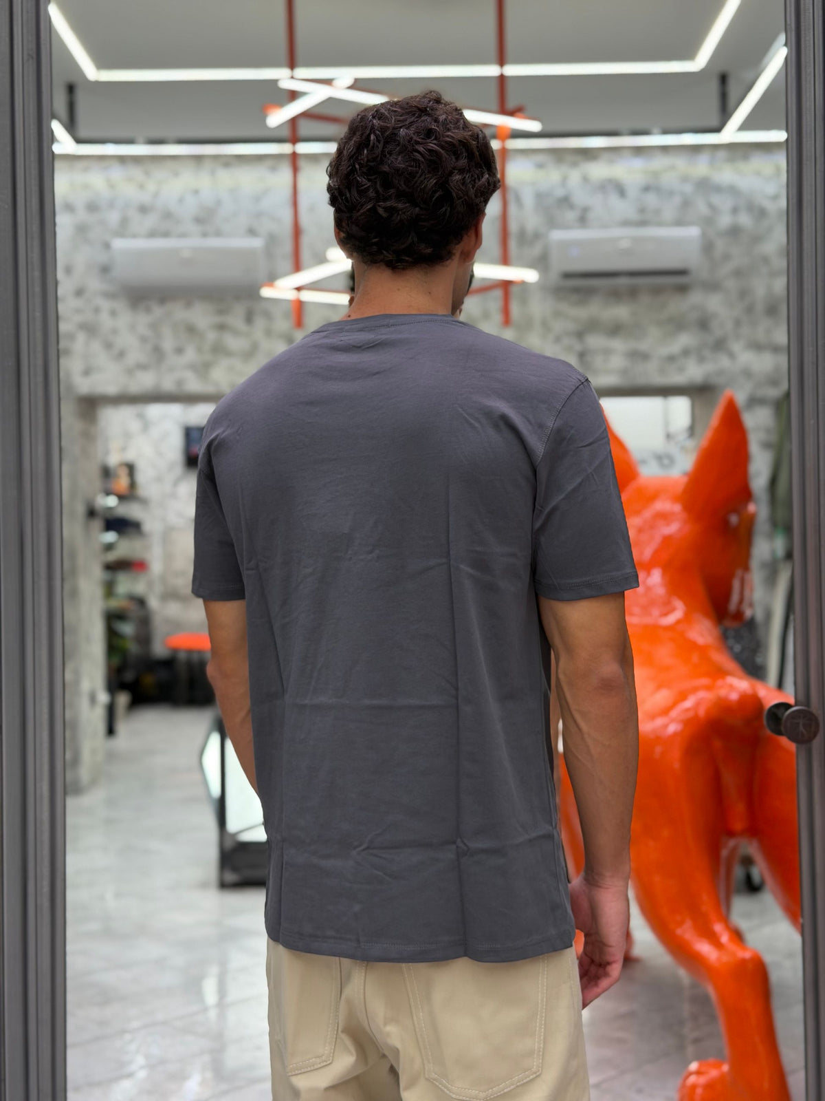 T-SHIRT BASIC IN 100% COTONE EXTRA FINE - REGULAR FIT GL1078F-F26.GREY