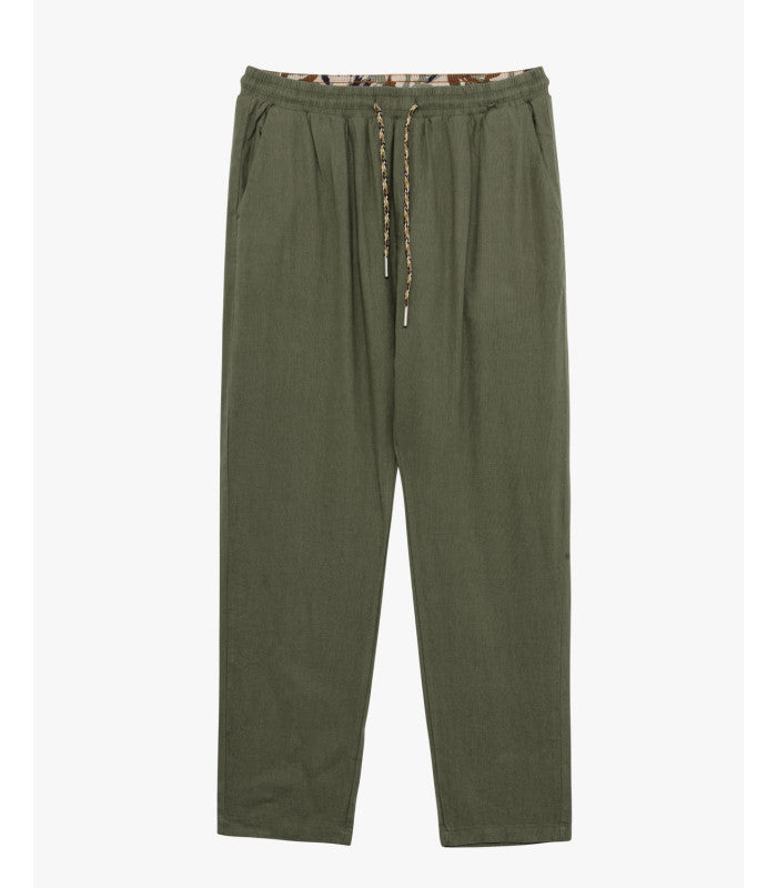 PANTALACCIO IN 100% LINO CON ACCESSORIO CATENA REMOVIBILE - REGULAR FIT FJ3270-S25.VMIL