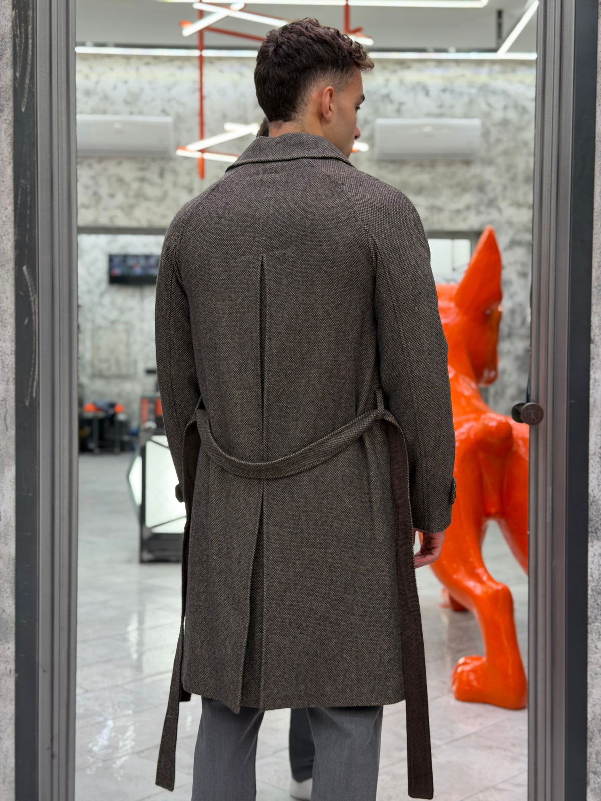 CAPPOTTO MONOPETTO CON TASCHE A FILO - REGULAR FIT GL3019TR.COF