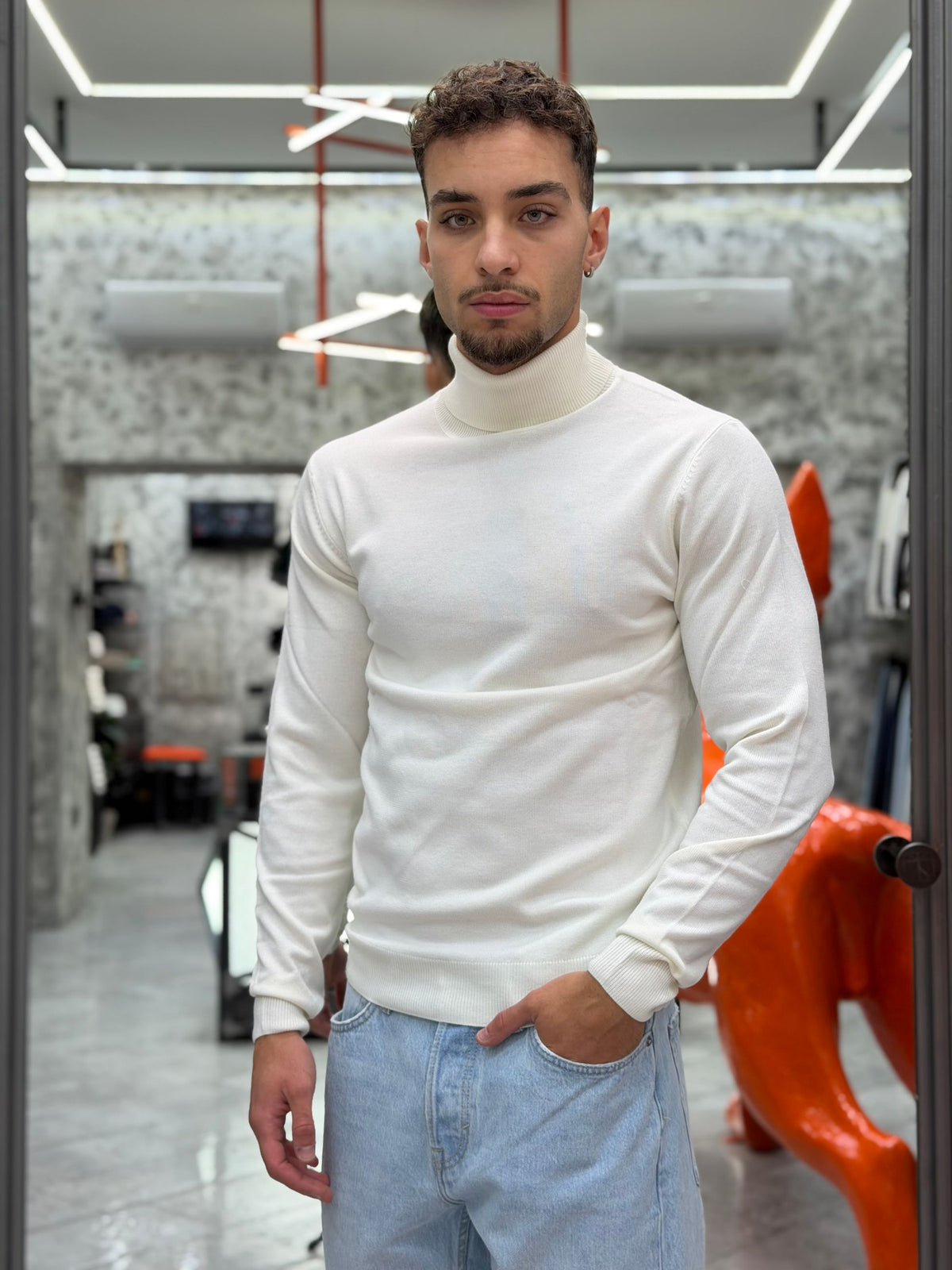 MAGLIA DOLCEVITA BASIC IN MORBIDA VISCOSA - REGULAR FIT MI3332SS.OFF