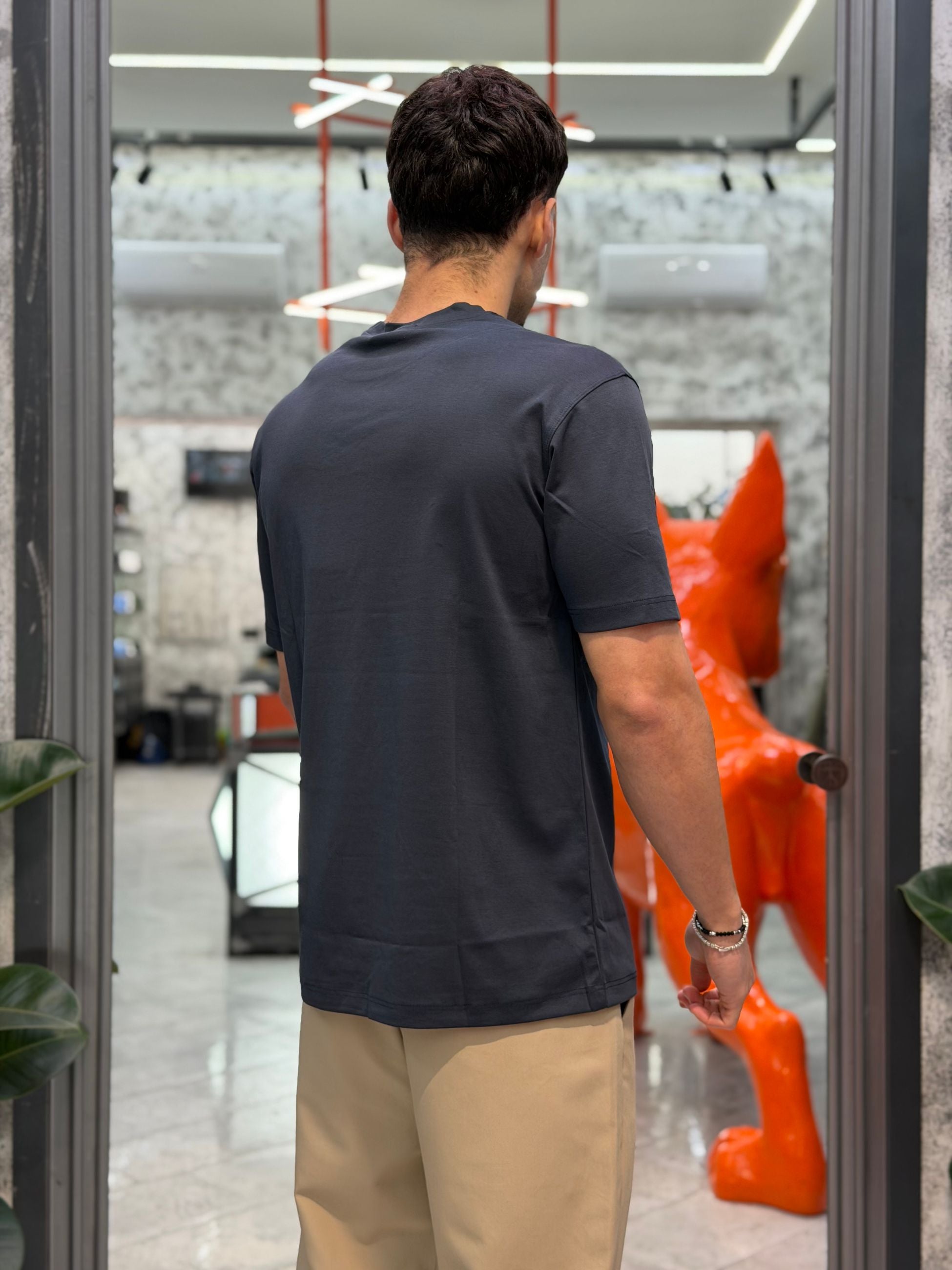 T-SHIRT BASIC SEMI OVERSIZE GLW017TB.BLU