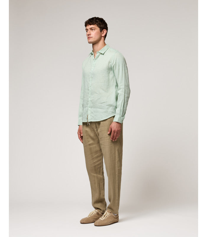 PANTALACCIO IN 100% LINO CON ACCESSORIO CATENA REMOVIBILE - REGULAR FIT FJ3270-S25.CAM