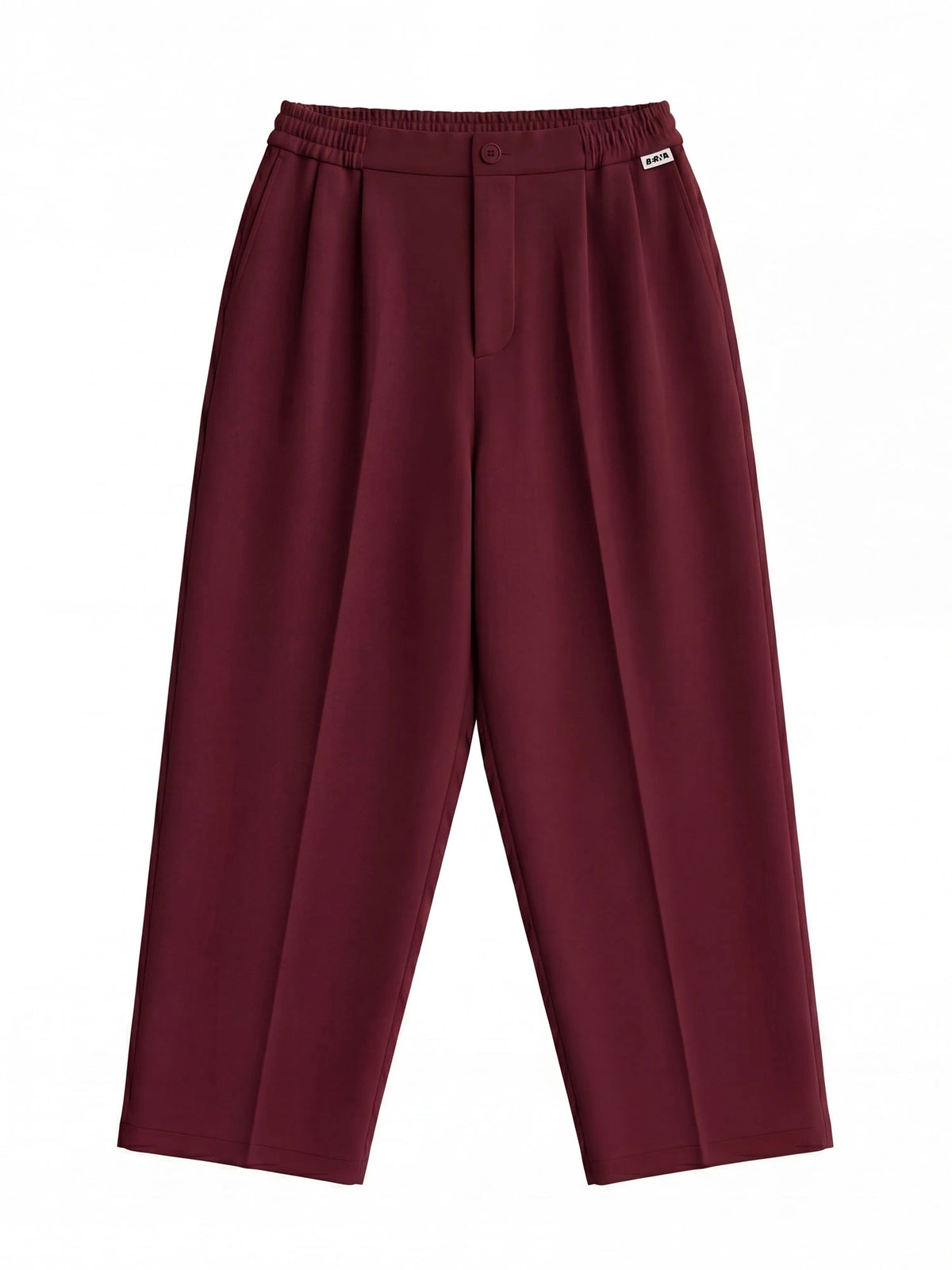 PANTALONE IN MODAL CON DOPPIA PINCES FRONTALE ED ELASTICO IN VITA - JAPAN FIT M-262058.BAR
