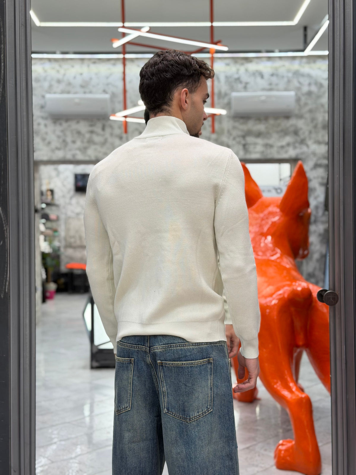 MAGLIA FULL ZIP A COSTA INGLESE IN MISTO VISCOSA - REGULAR FIT GL35152GZ-F26.PAN
