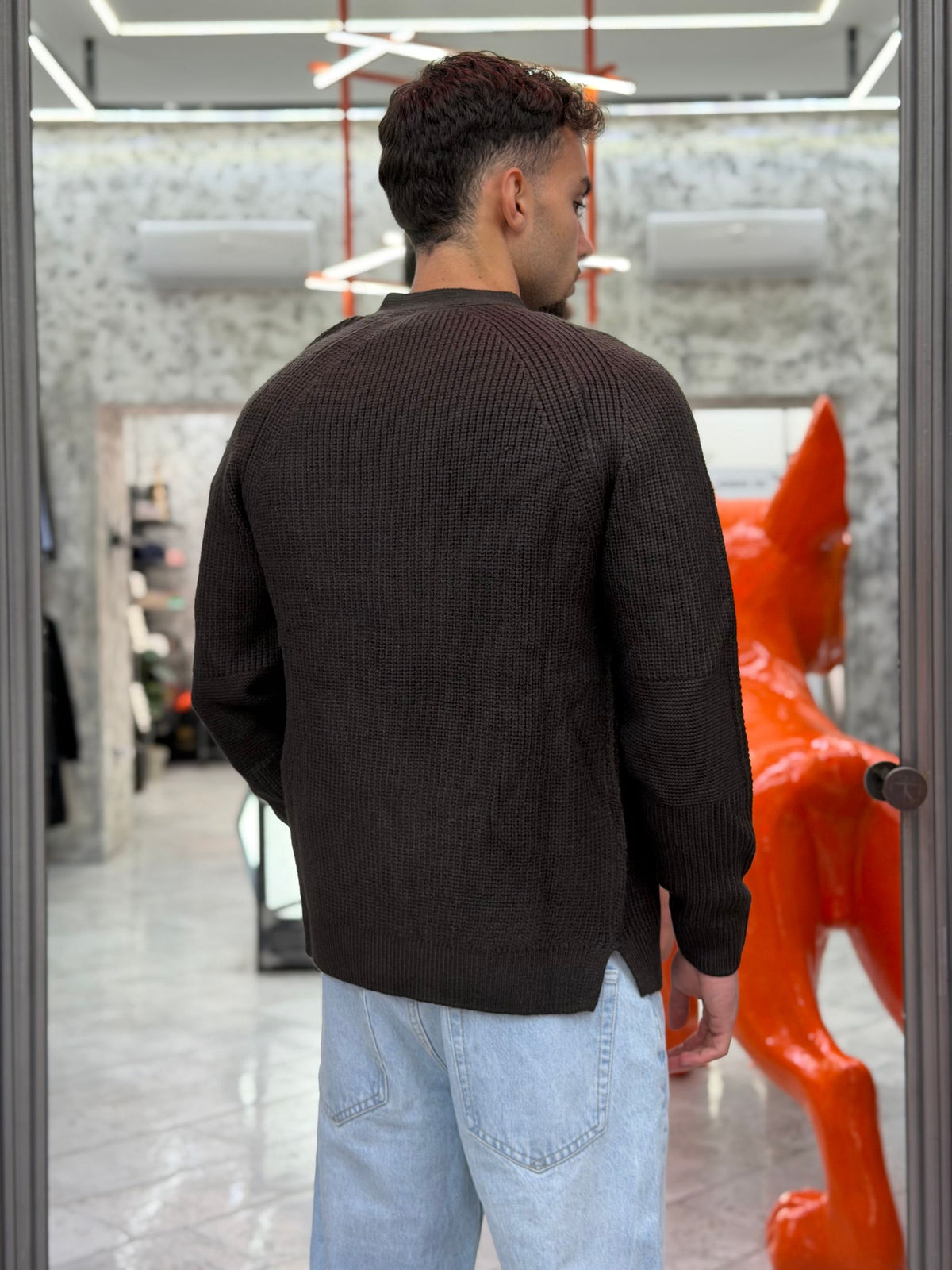 CARDIGAN IN MAGLIA COSTA INGLESE - REGULAR FIT MI3428SS.MOR