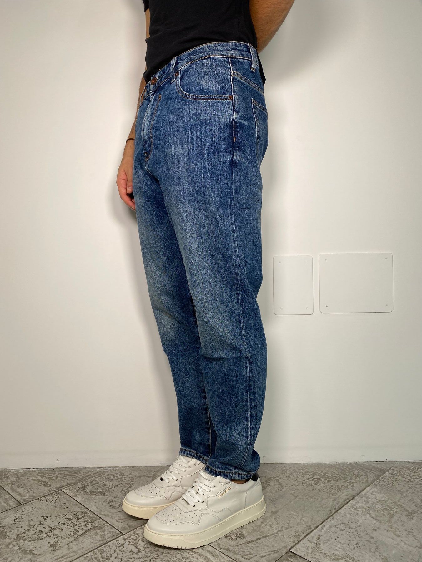 JEANS DAD IN TELA ELASTICIZZATA - OVERSIZE FIT