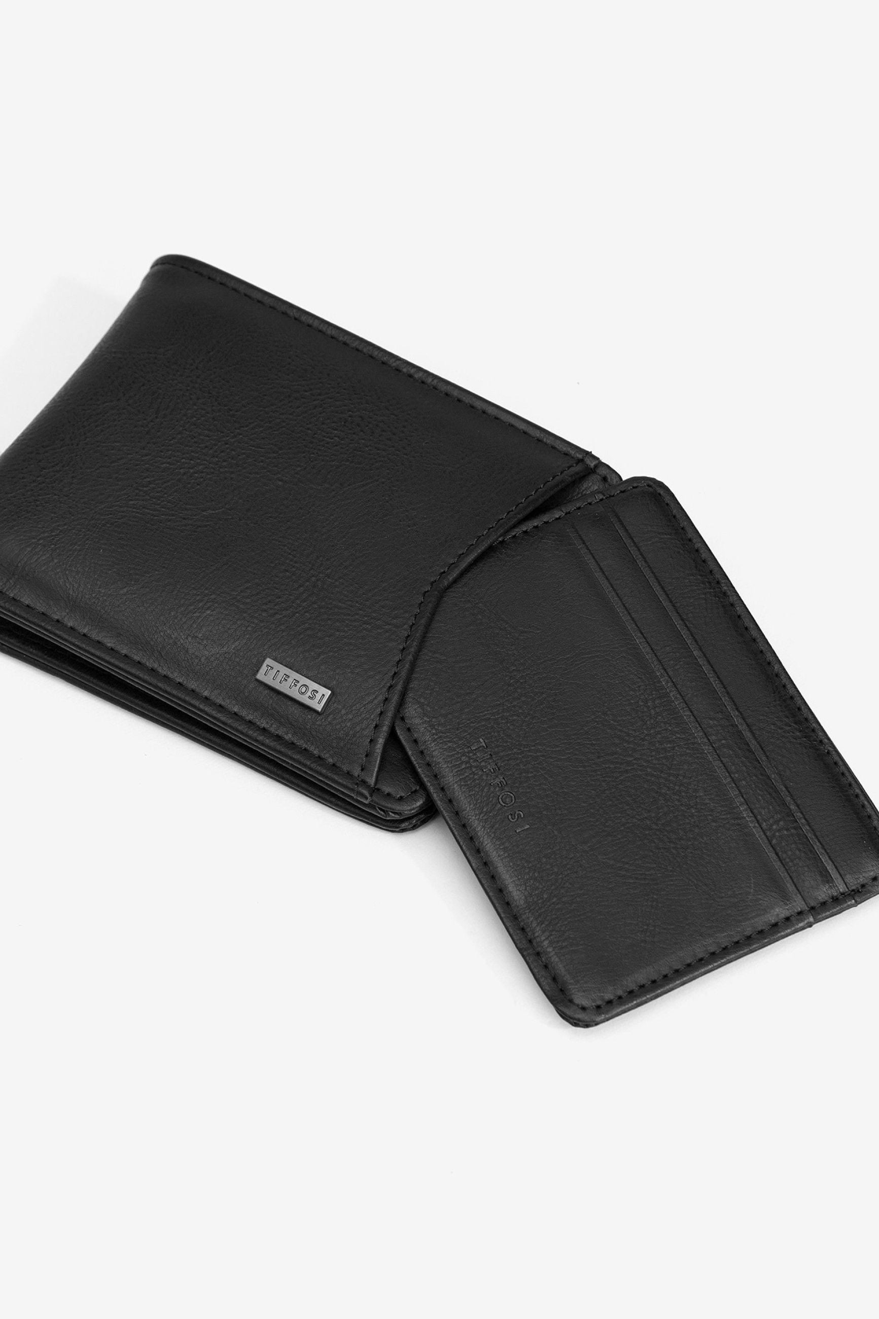PORTAFOGLI CON PORTACARTE ESTRAIBILE E PORTAMONETE 10064276.NER