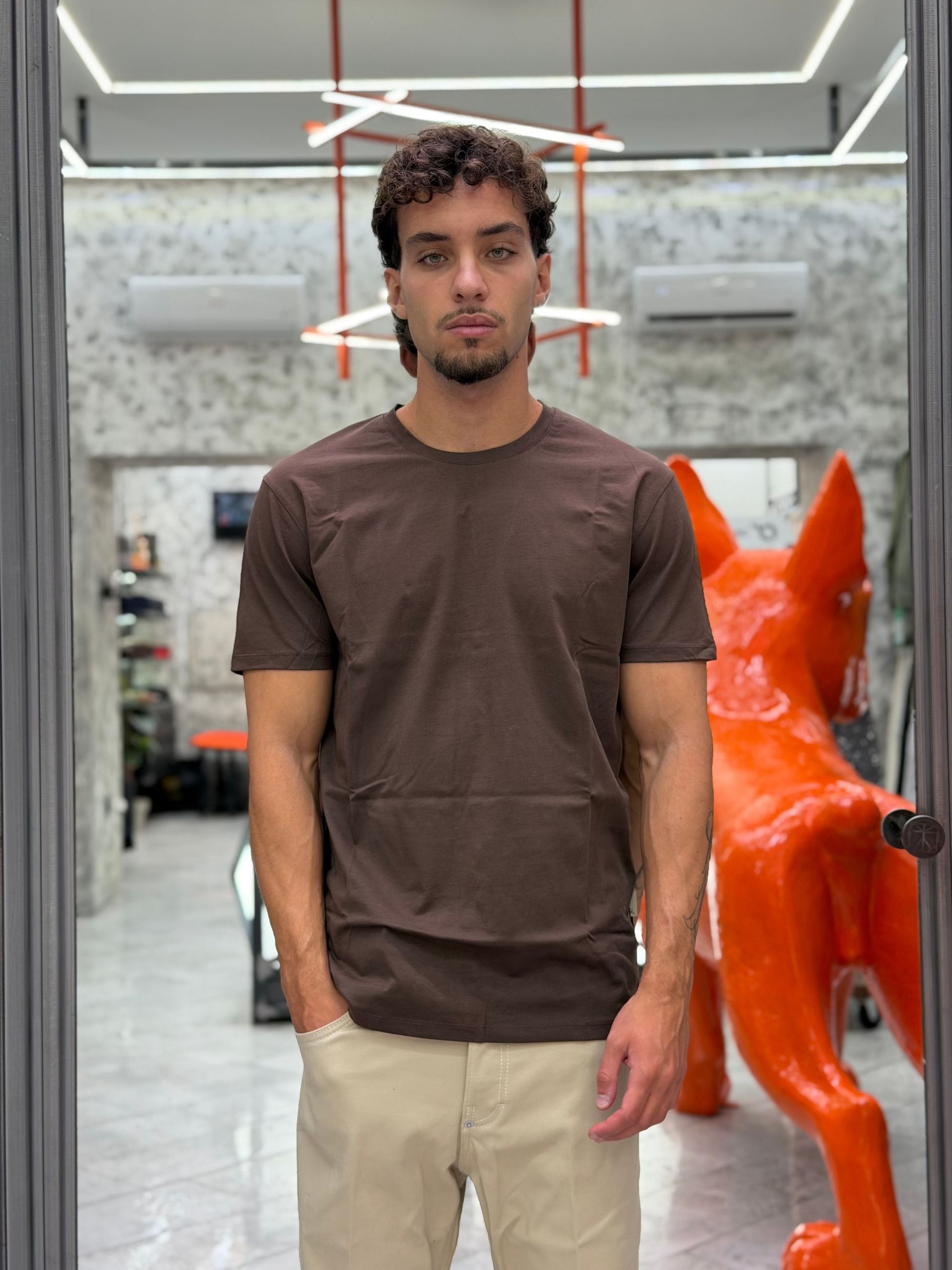 T-SHIRT BASIC IN 100% COTONE EXTRA FINE - REGULAR FIT GL1078F-F26.COF