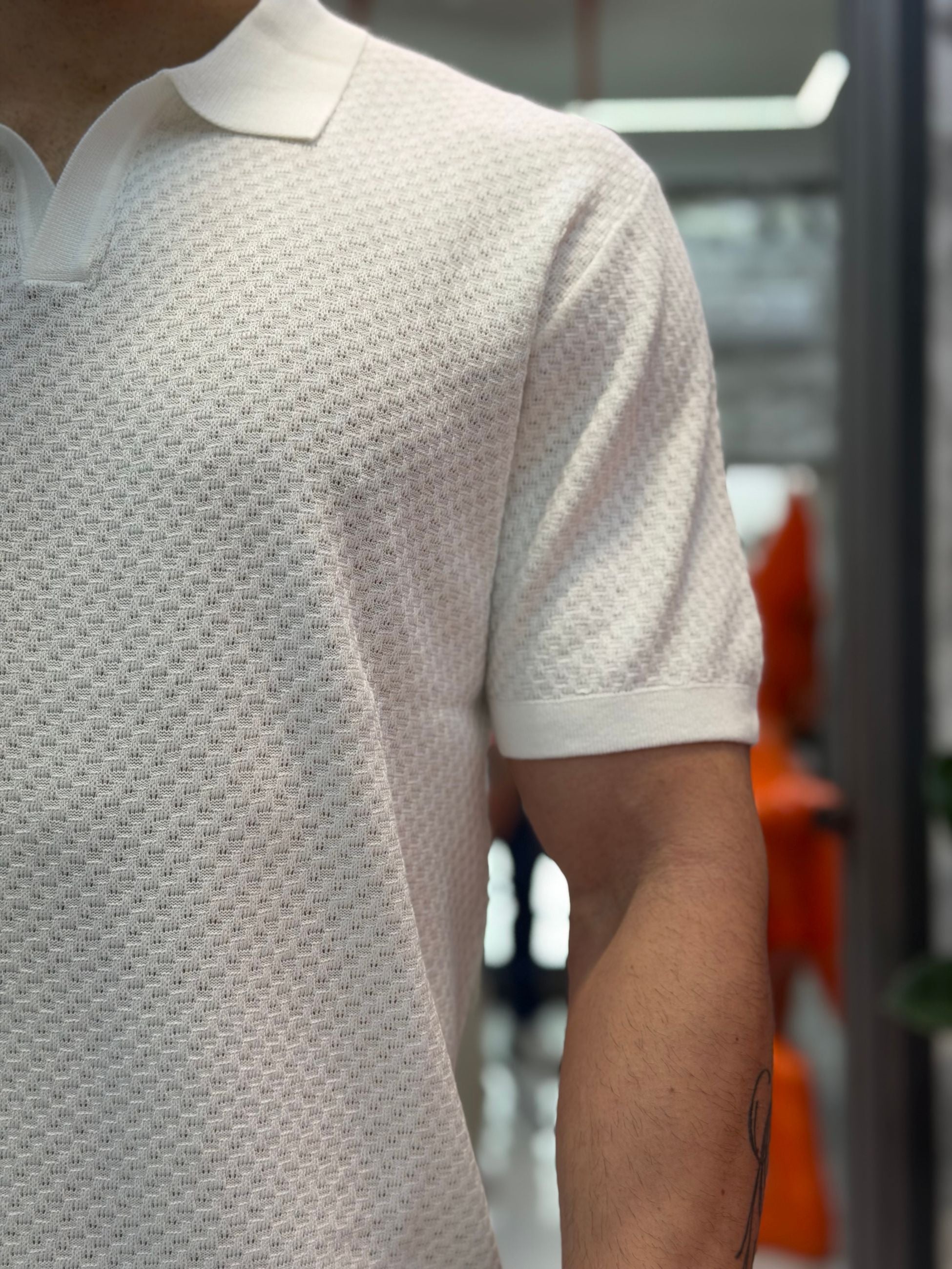 POLO DERBY MANICA CORTA IN MAGLIA LAVORATA - REGULAR FIT GL35336.BIA
