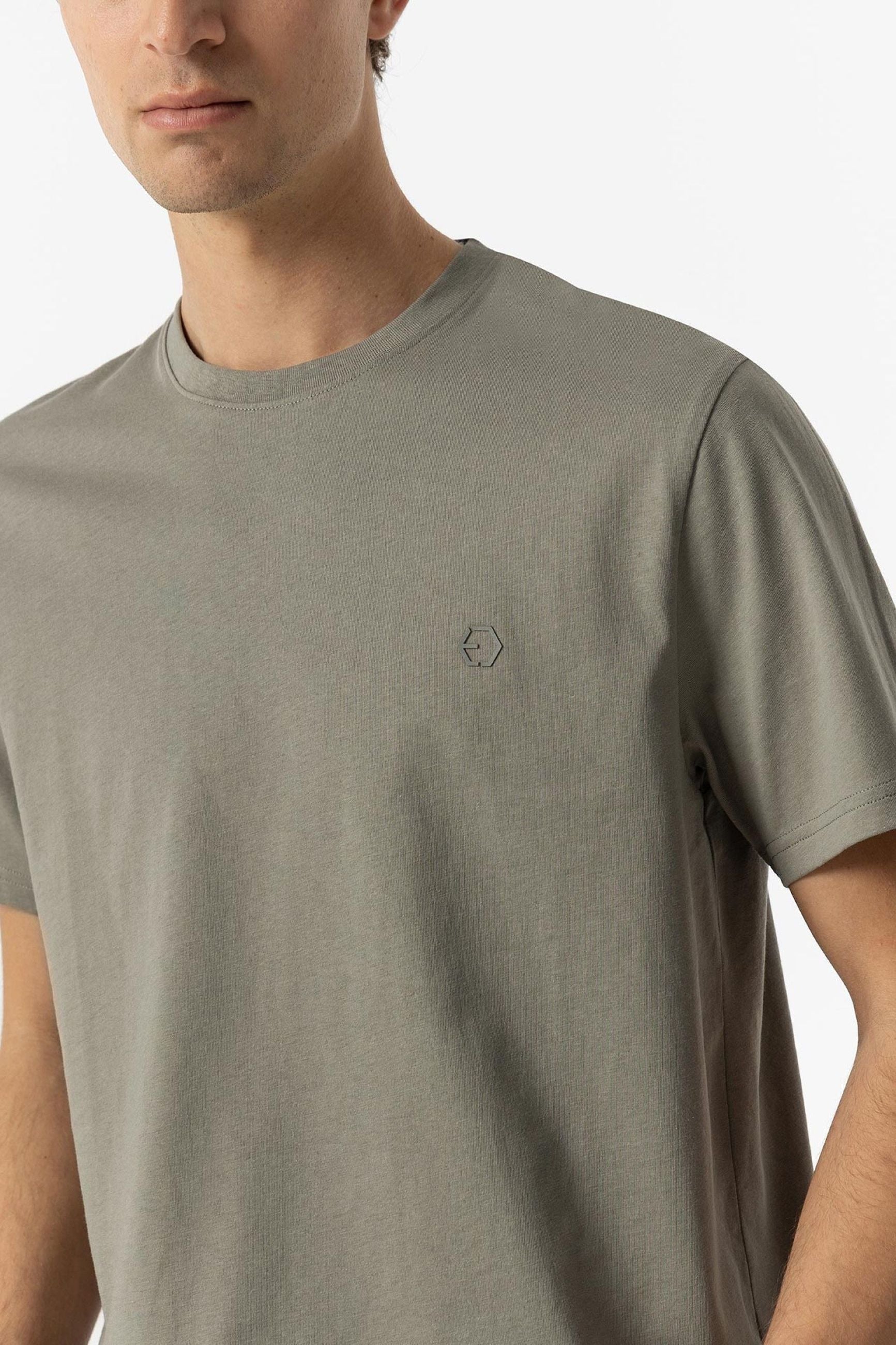 T-SHIRT BARTON BASIC IN 100% COTONE CON LOGO LATO CUORE - REGULAR FIT 10048304.VCER