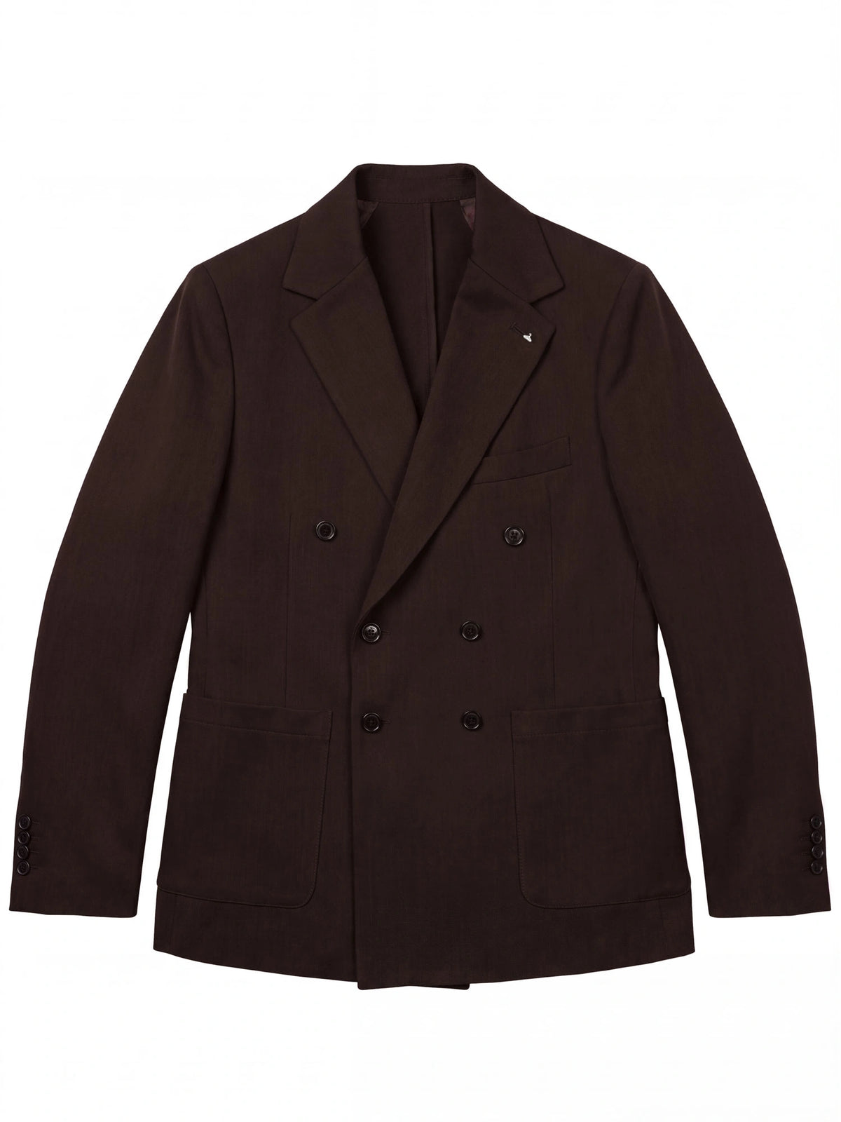 GIACCA SFODERATA DOPPIOPETTO CON REVERS A LANCIA E PINCES FRONTALI - REGULAR FIT M-262480.COF