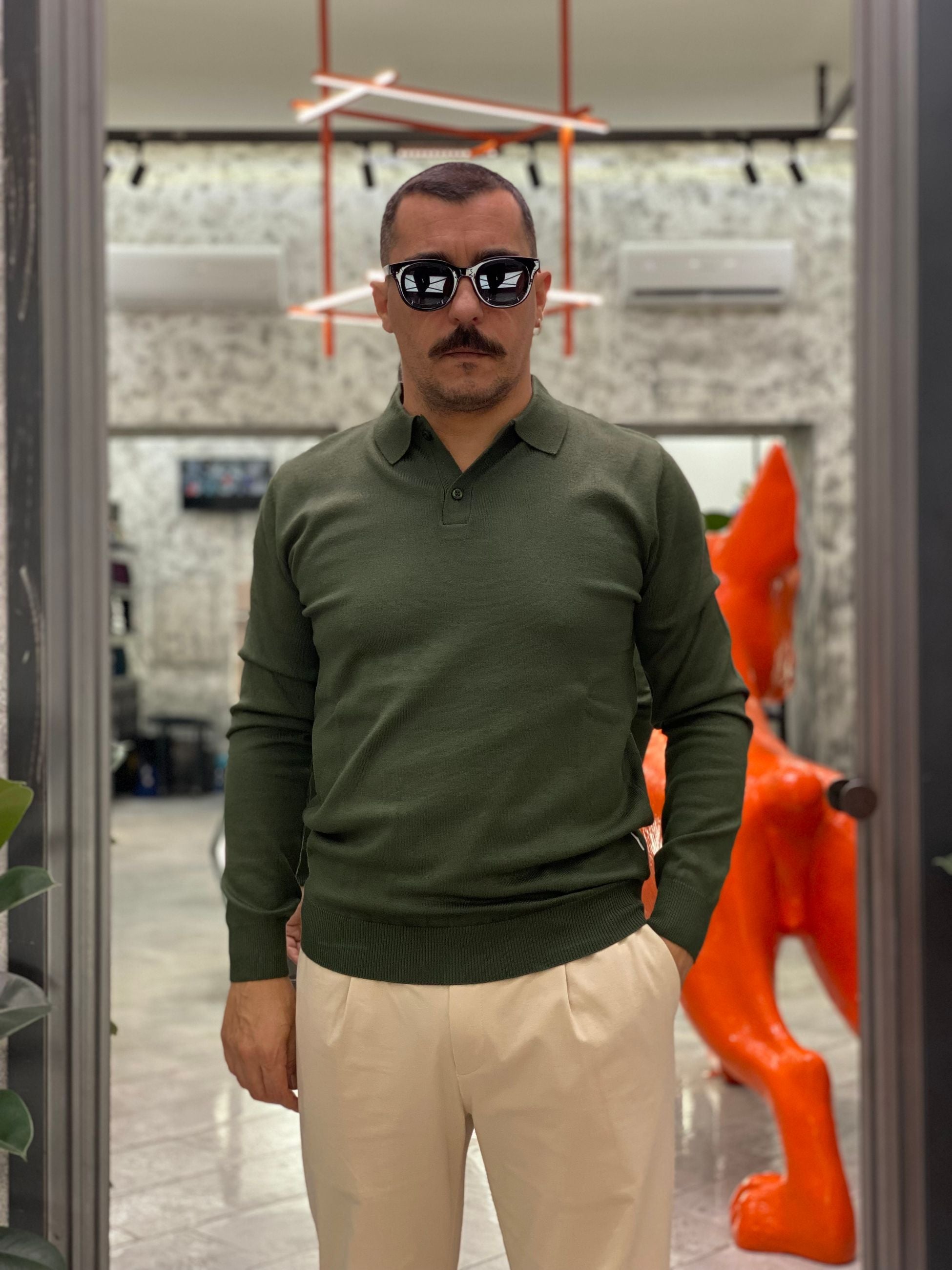 POLO MANICA LUNGA 2 BOTTONI IN MORBIDA VISCOSA - REGULAR FIT MI3057SS.EDE