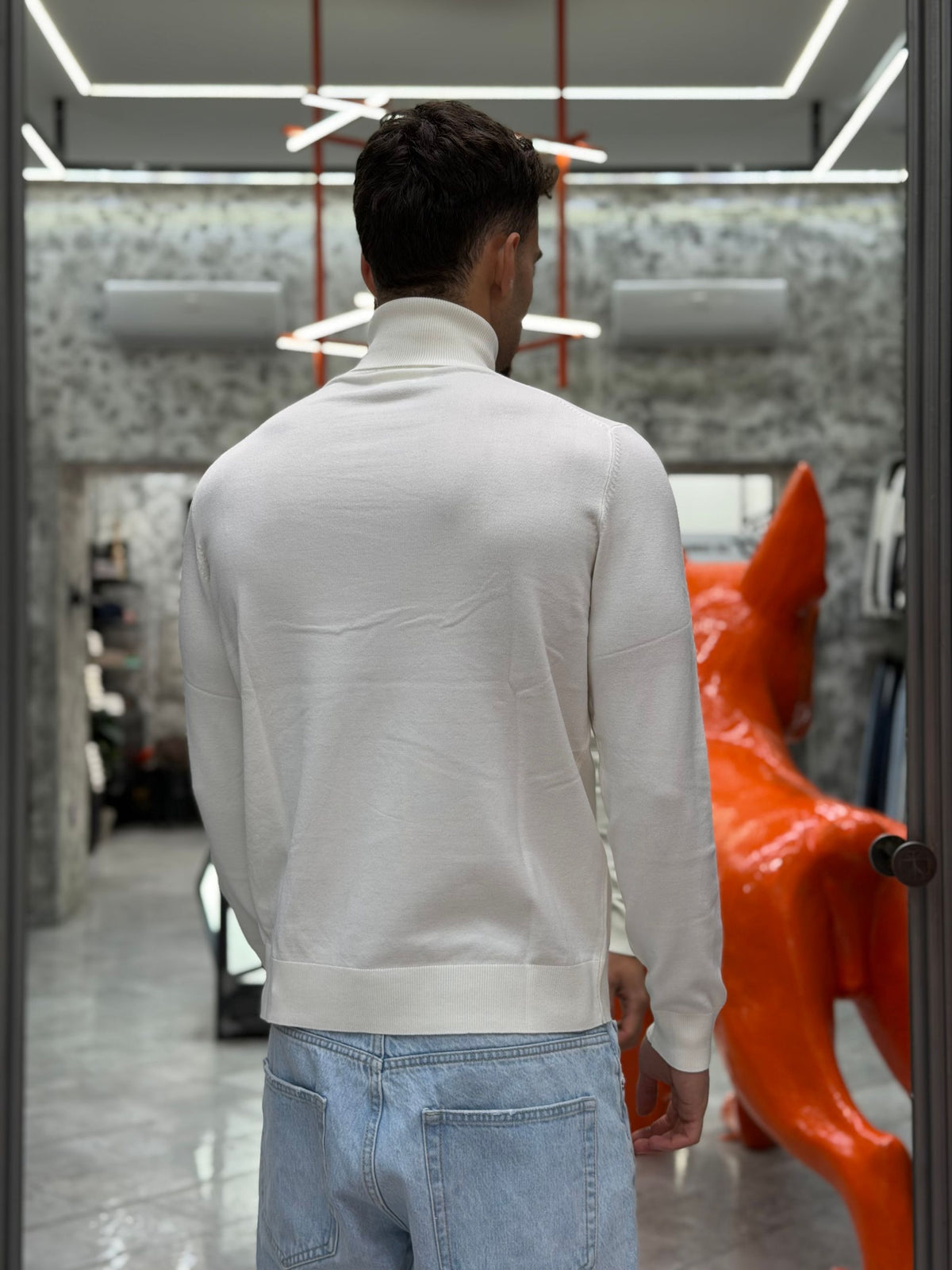 MAGLIA DOLCEVITA FINEZZA 12 IN MORBIDA VISCOSA - SLIM FIT MK20015-26.LAT