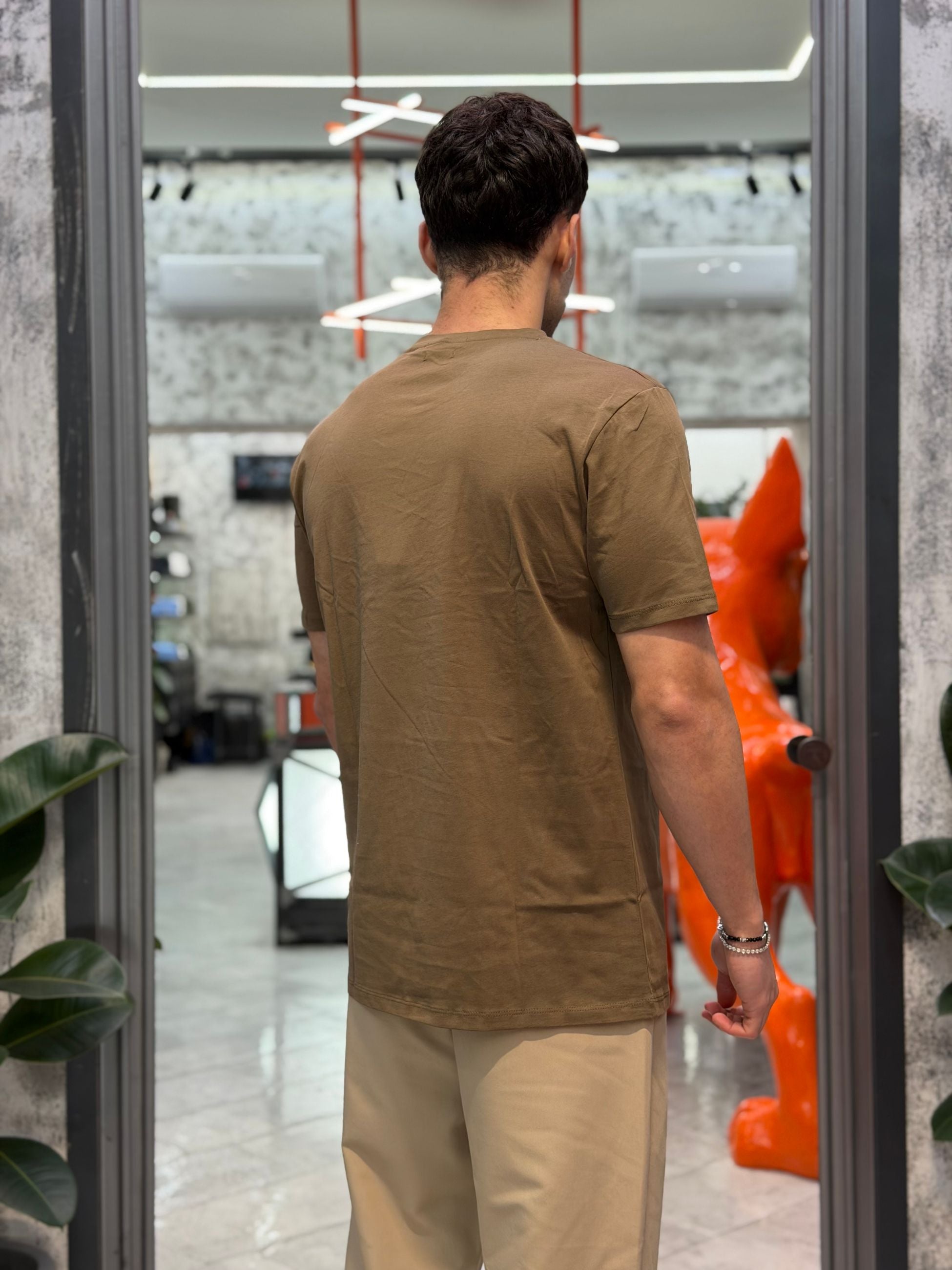 T-SHIRT BASIC IN 100% COTONE EXTRA FINE - REGULAR FIT GL1078F-S26.KHA