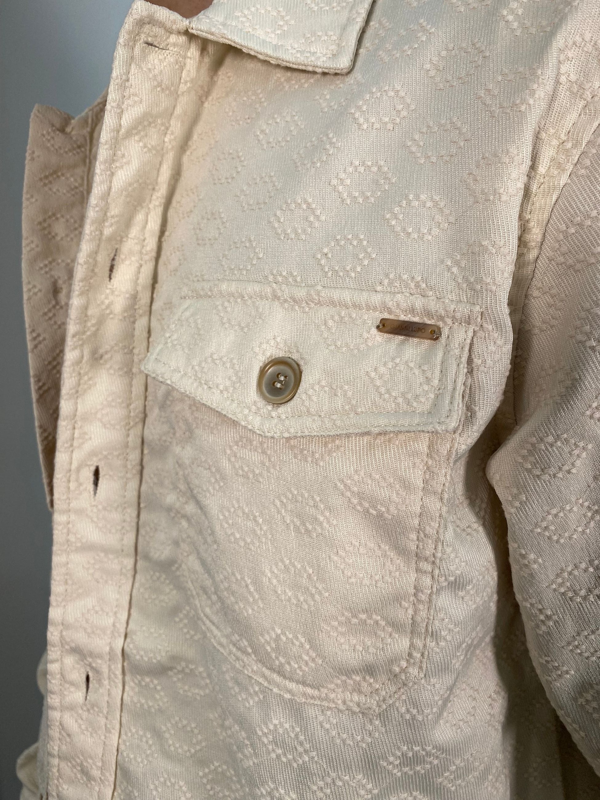 OVERSHIRT CON TASCHE A TOPPA E MICRO RICAMI - REGULAR FIT GL5183BD.PAN