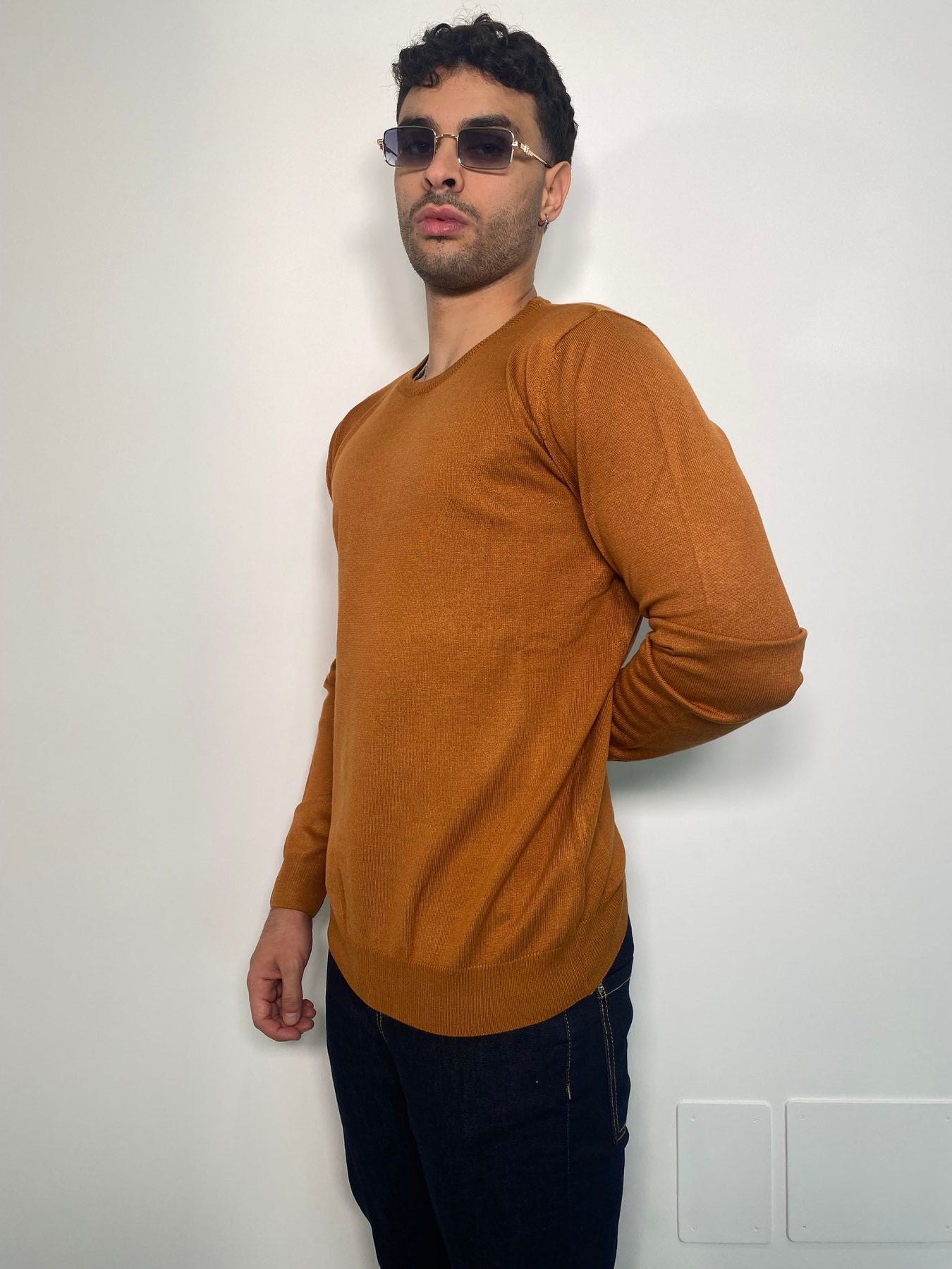 MAGLIA GIROCOLLO BASIC IN MISTO VISCOSA - REGULAR FIT