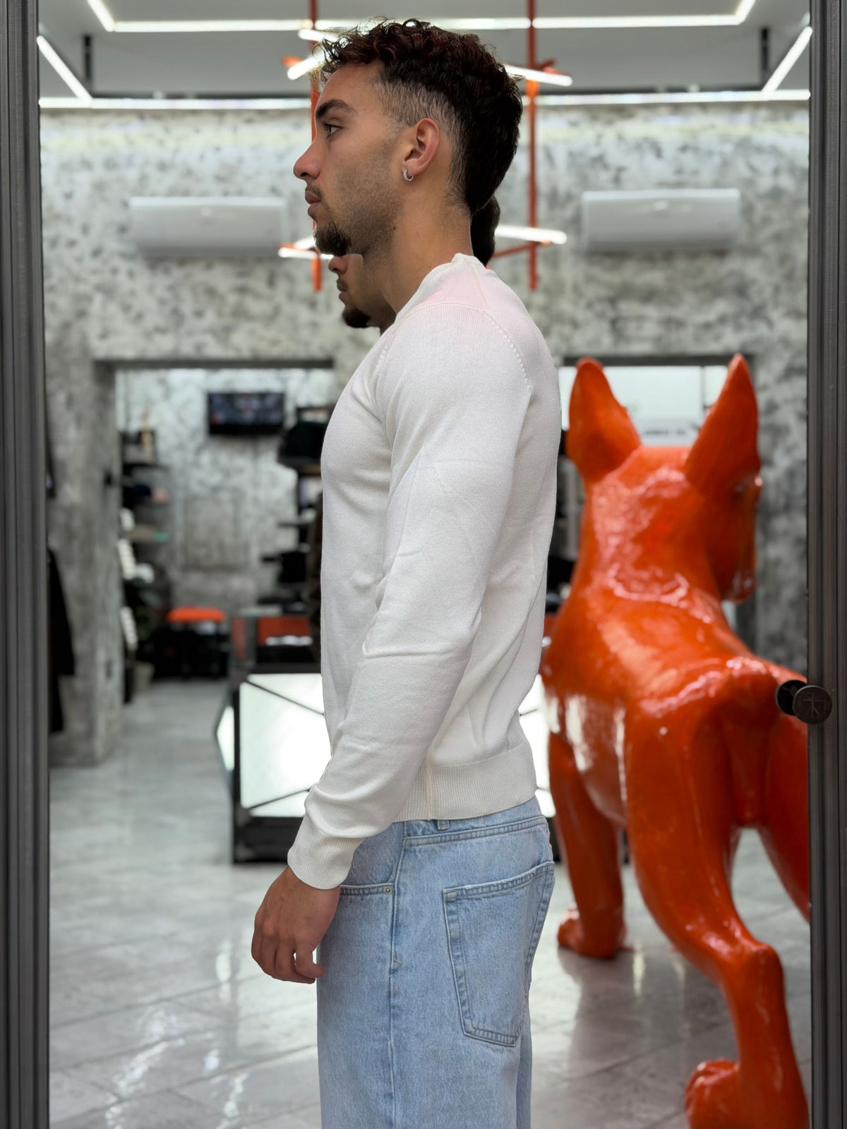 MAGLIA GIROCOLLO BASIC IN MORBIDA VISCOSA - REGULAR FIT MI3330SS.OFF