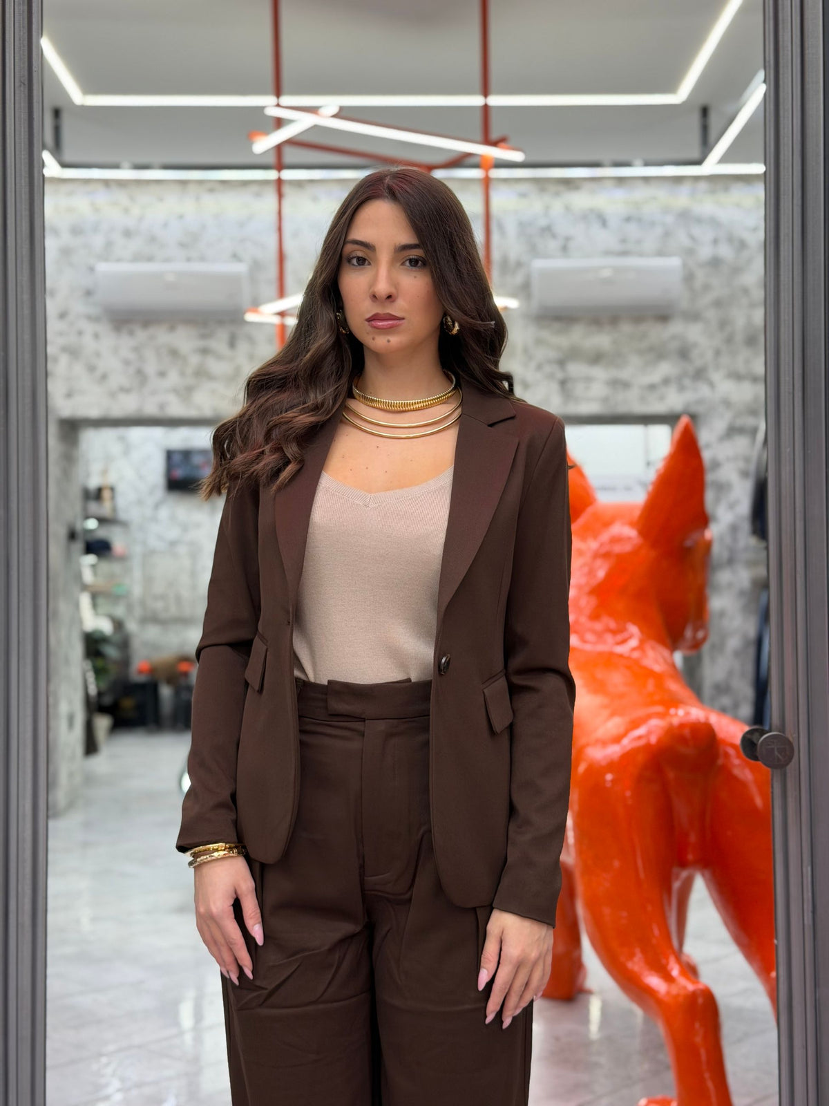 GIACCA MONOPETTO DA TAILLEUR CON REVERS A LANCIA - REGULAR FIT GLD9021JW.MOR
