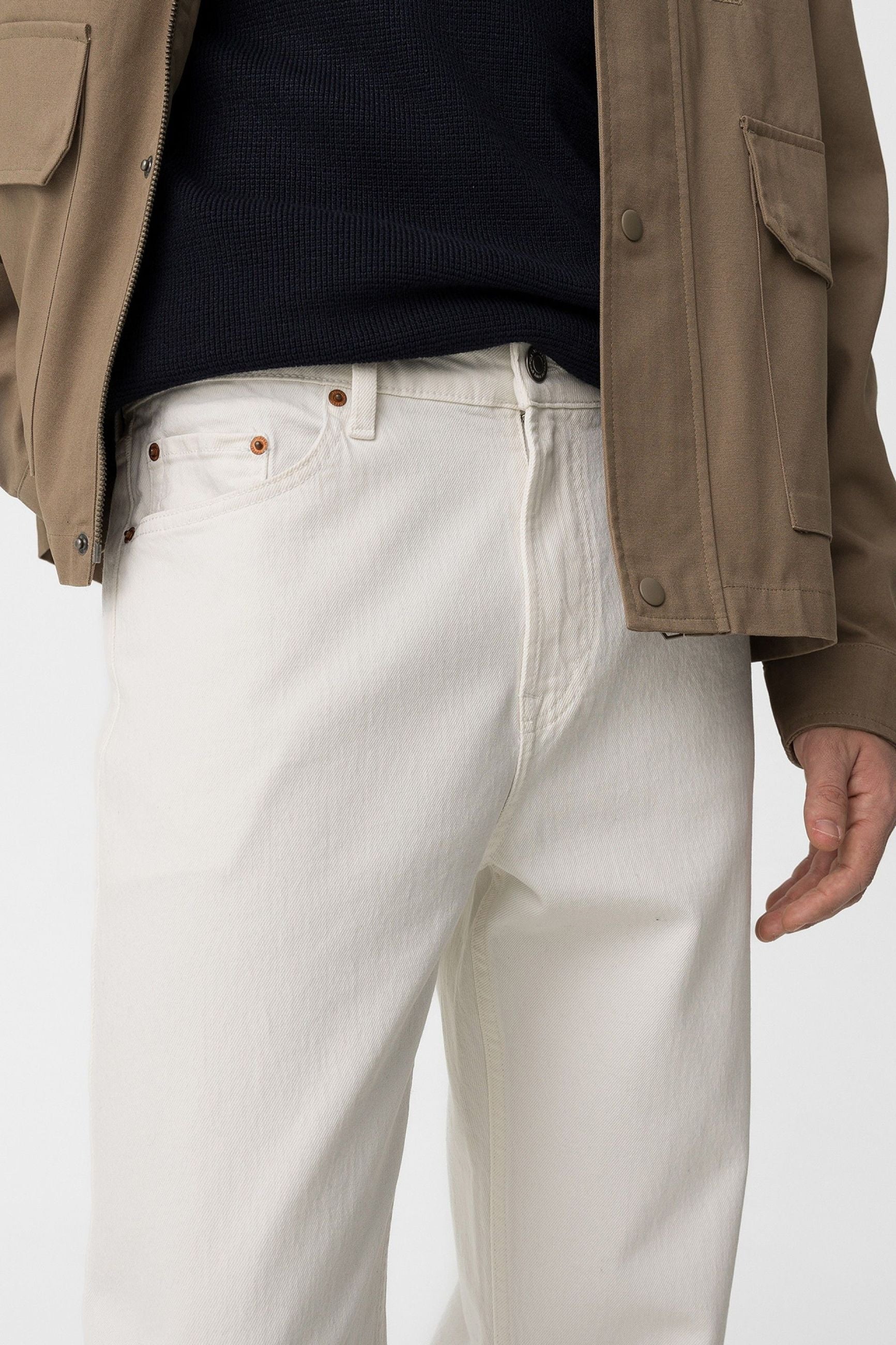 JEANS THOMAS_23 5 TASCHE WHITE WASH - LOOSE FIT 10065053