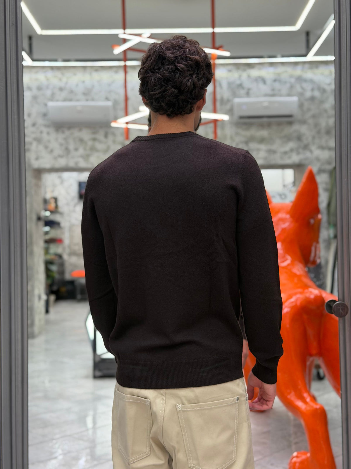 MAGLIA GIROCOLLO IN MISTO LANA/CASHMERE - REGULAR FIT GL383S-F26.COF