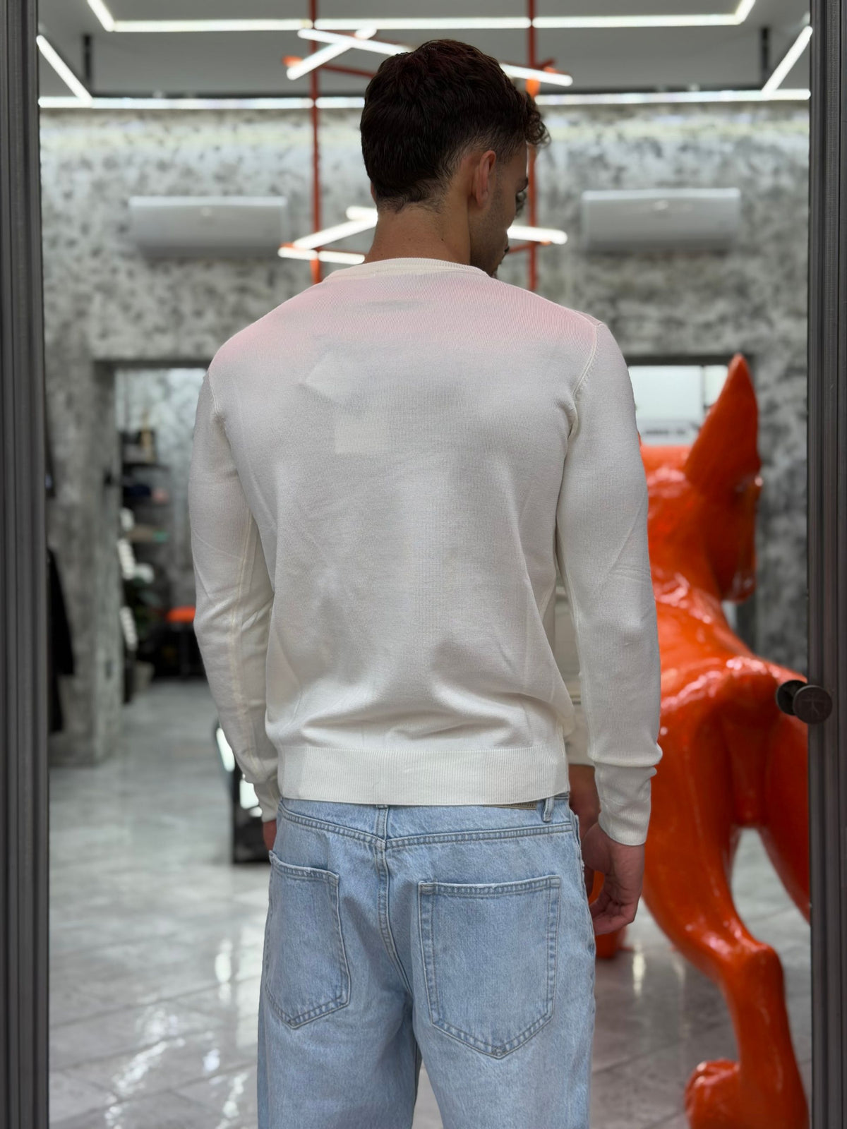 MAGLIA GIROCOLLO BASIC IN MORBIDA VISCOSA - REGULAR FIT MI3330SS.OFF