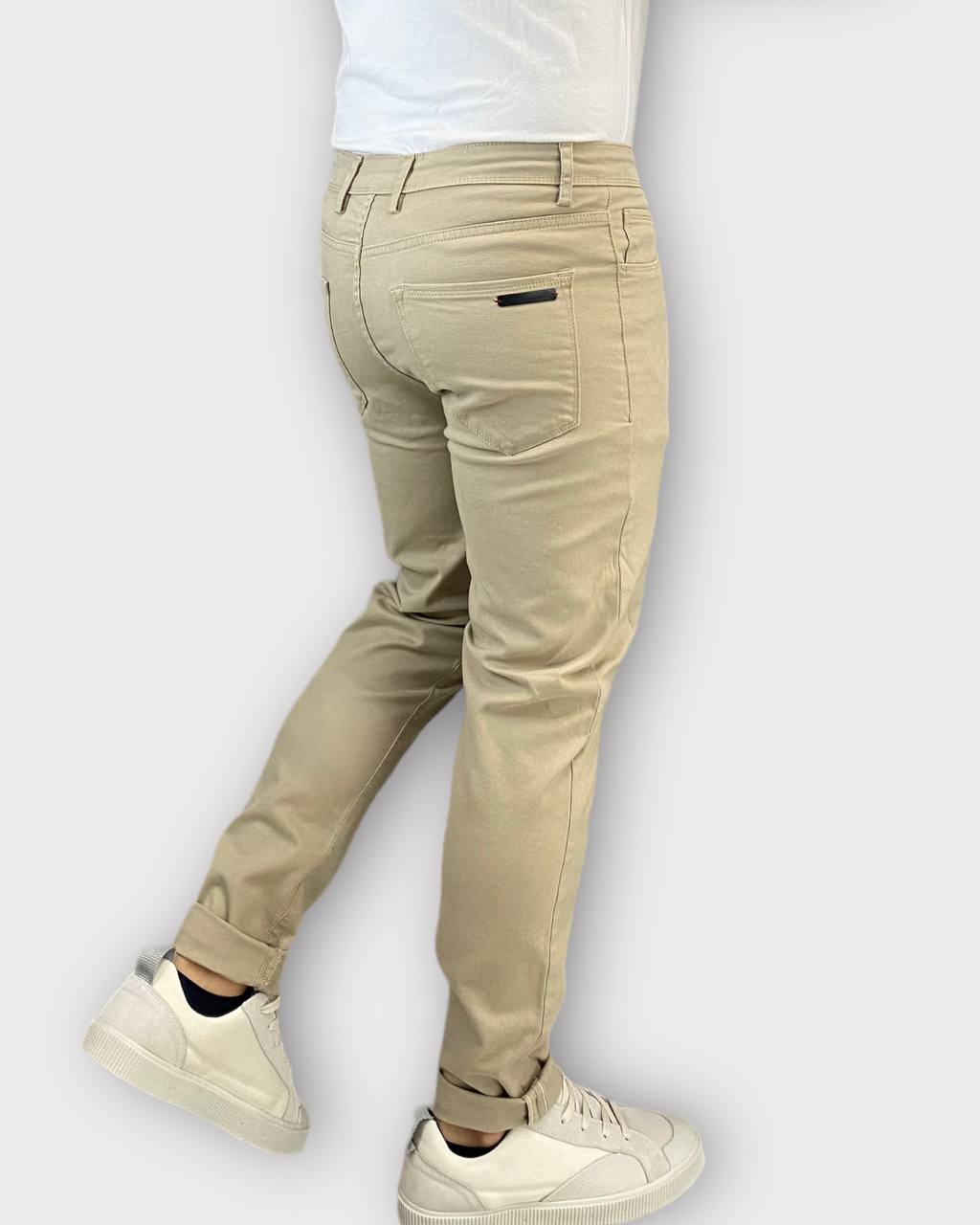 PANTALONE BASIC 5 TASCHE IN COTONE ELASTICIZZATO - SLIM FIT