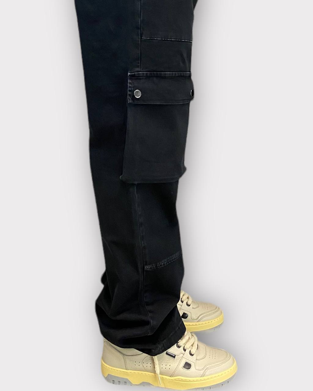 JEANS SLAVATO MODELLO CARGO CON TASCONI - BAGGY FIT